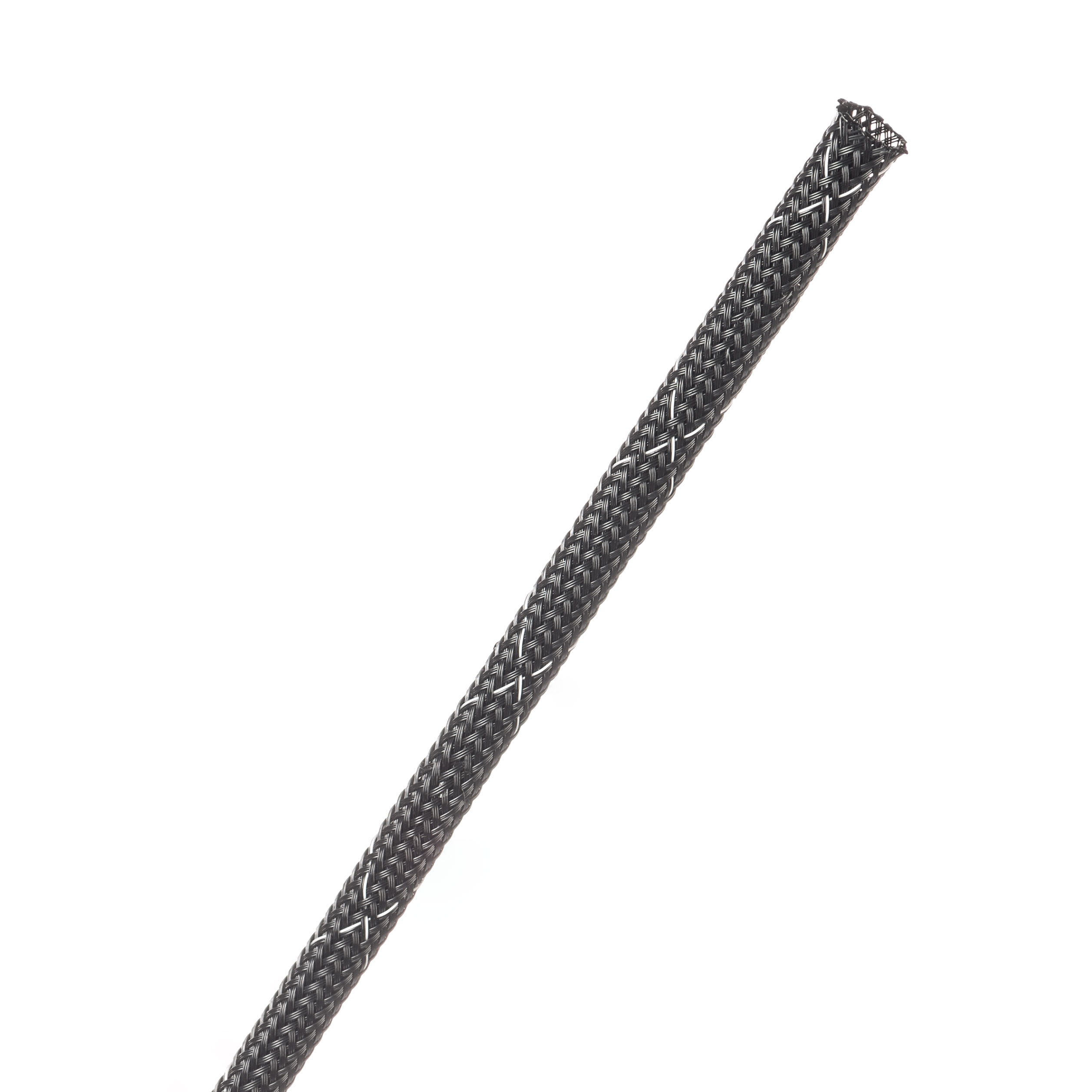 Clean Cut® Flame Retardant - 3.18 mm - 30.48 m - Black w/ White Tracer