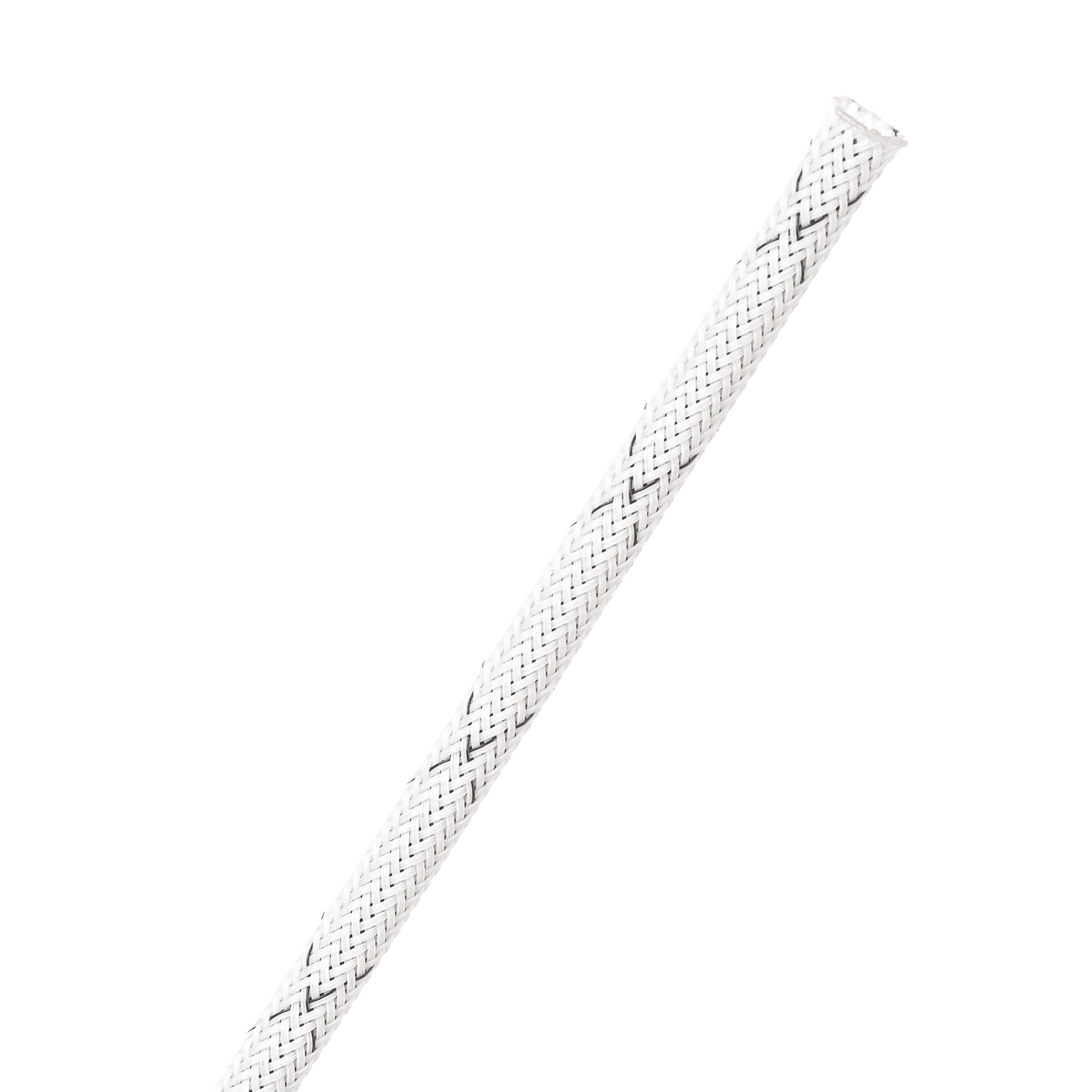 Clean Cut® Flame Retardant - 3.18 mm - 30.48 m - White w/ Black Tracer