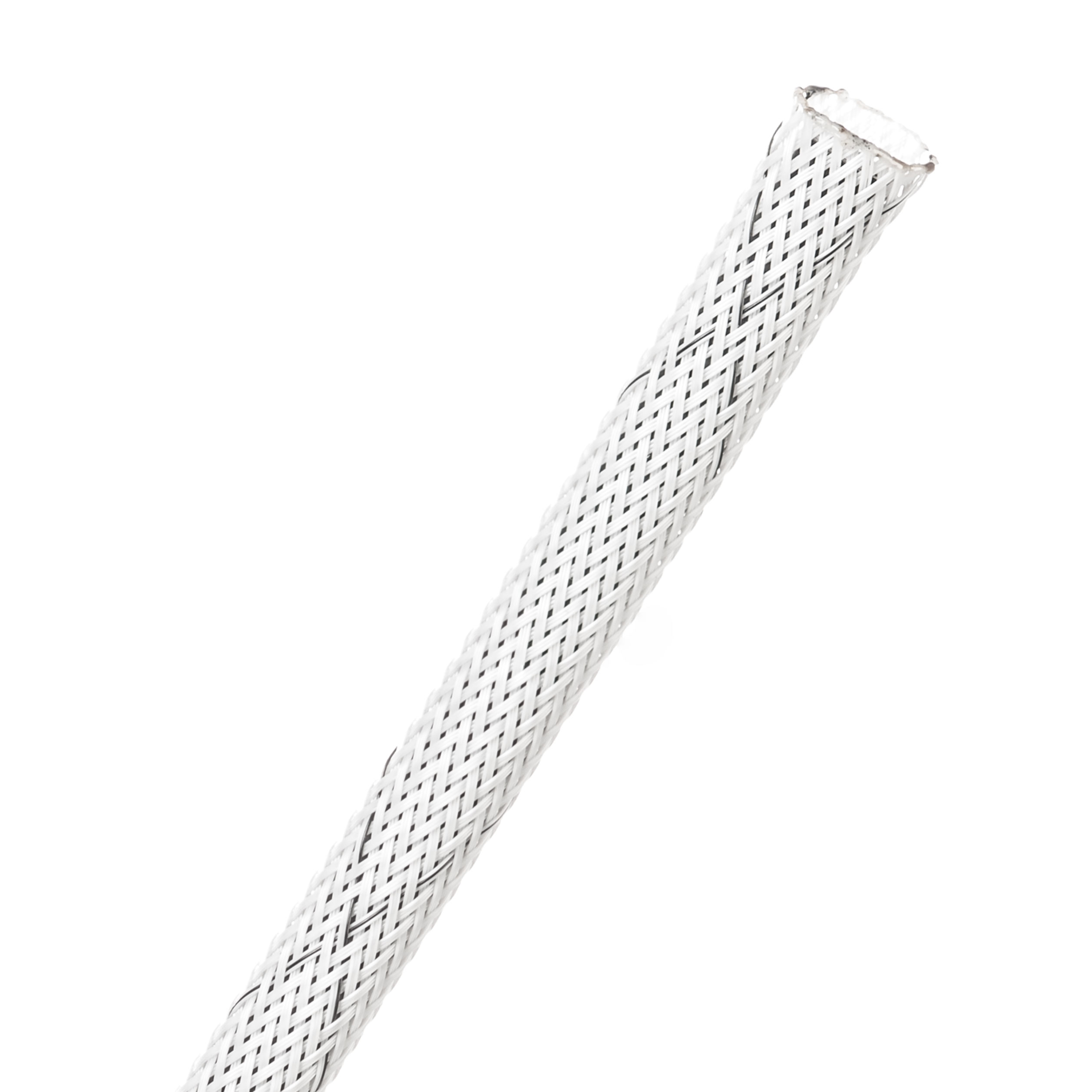 Clean Cut® Flame Retardant - 6.35 mm - 30.48 m - White w/ Black Tracer
