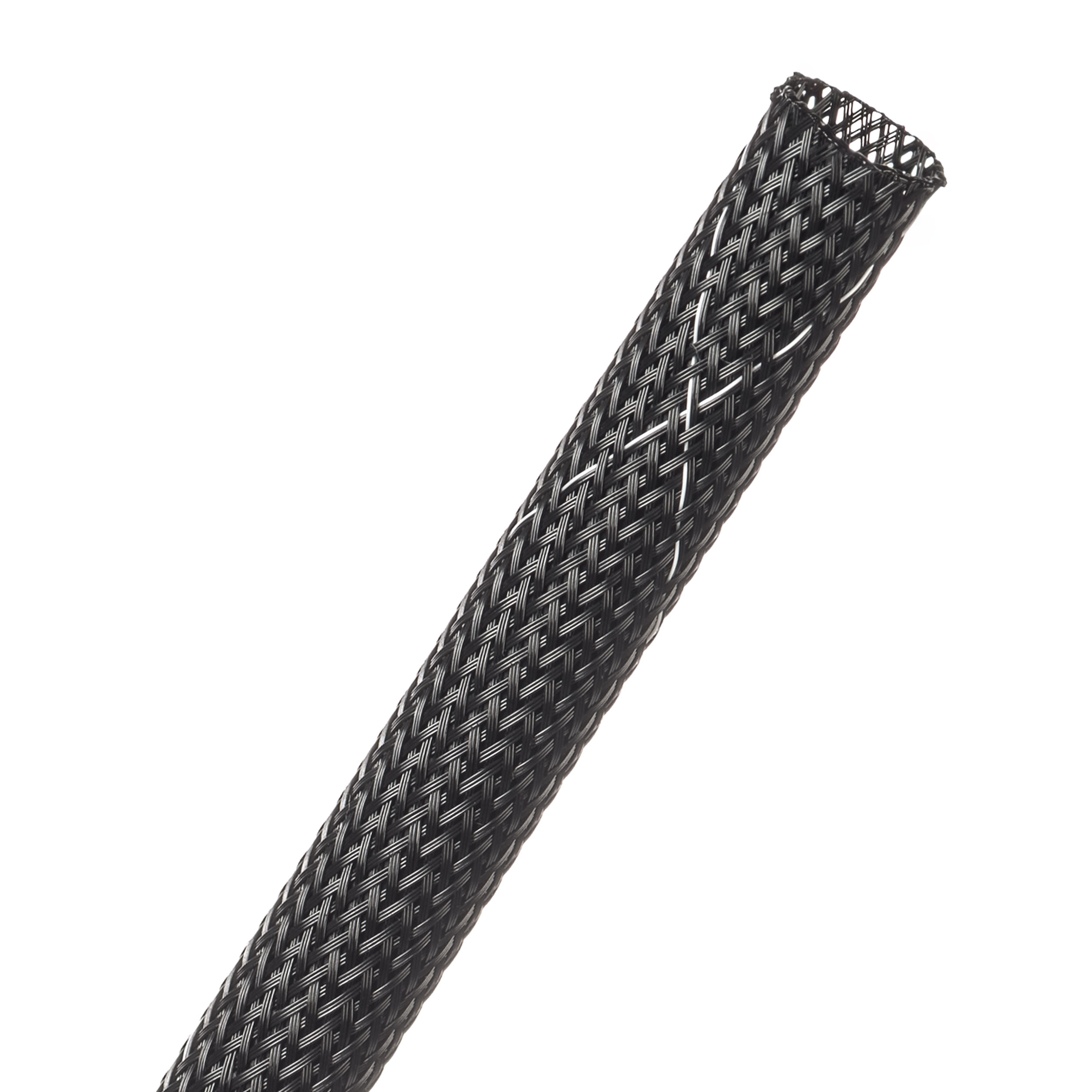 Clean Cut® Flame Retardant - 9.53 mm - 15.24 m - Black w/ White Tracer