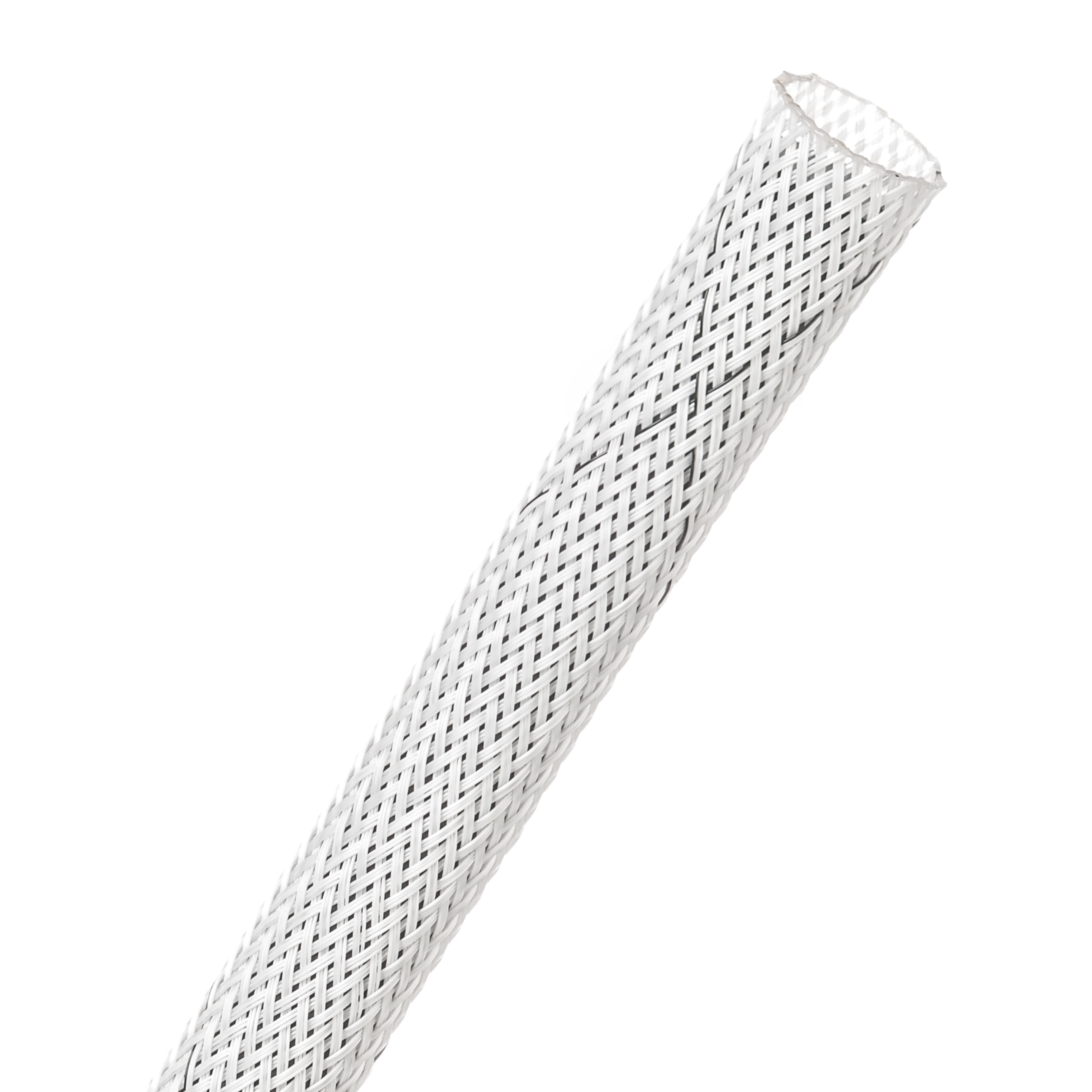 Clean Cut® Flame Retardant - 9.53 mm - 30.48 m - White w/ Black Tracer main product photo