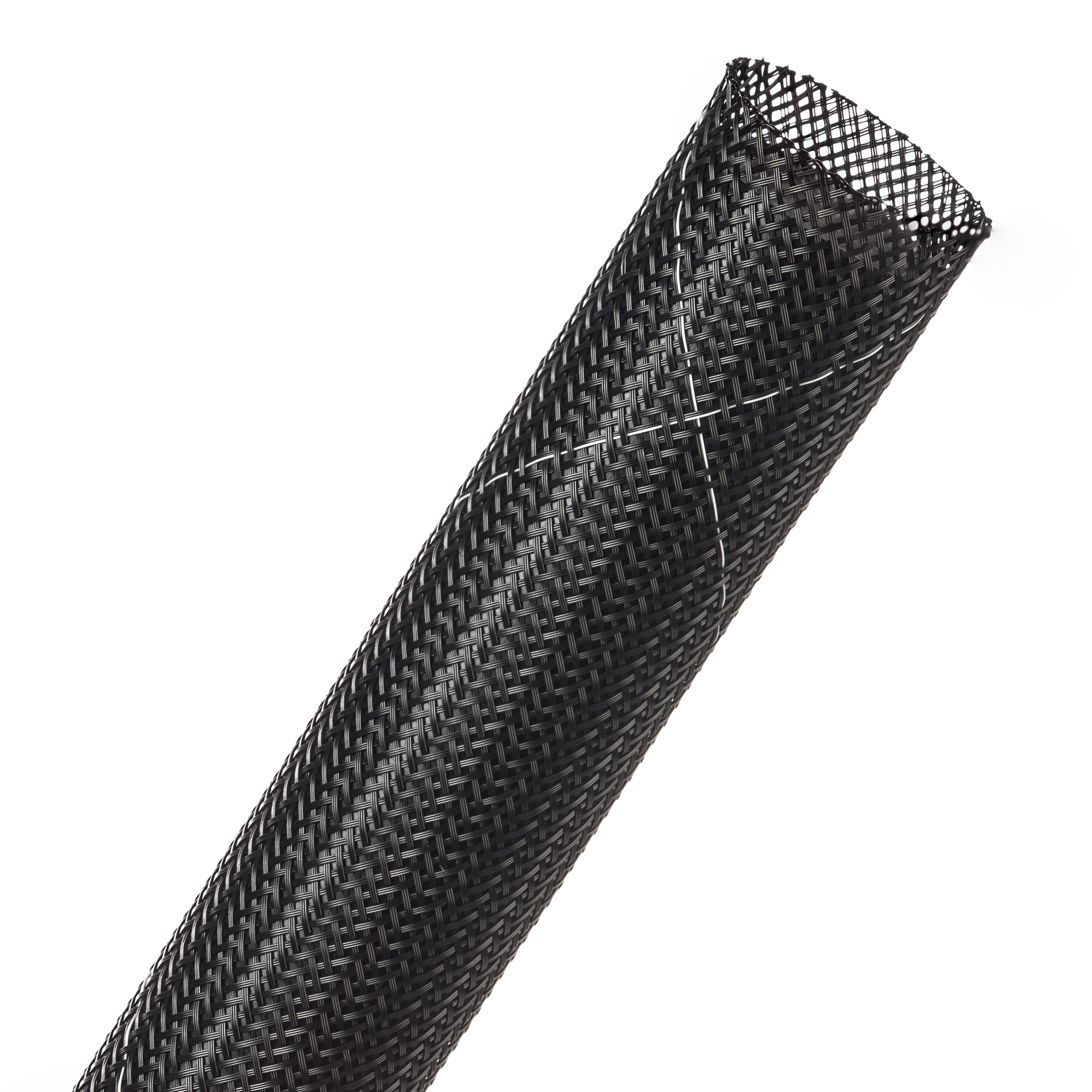 Clean Cut® Flame Retardant - 25.4 mm - 7.62 m - Black w/ White Tracer