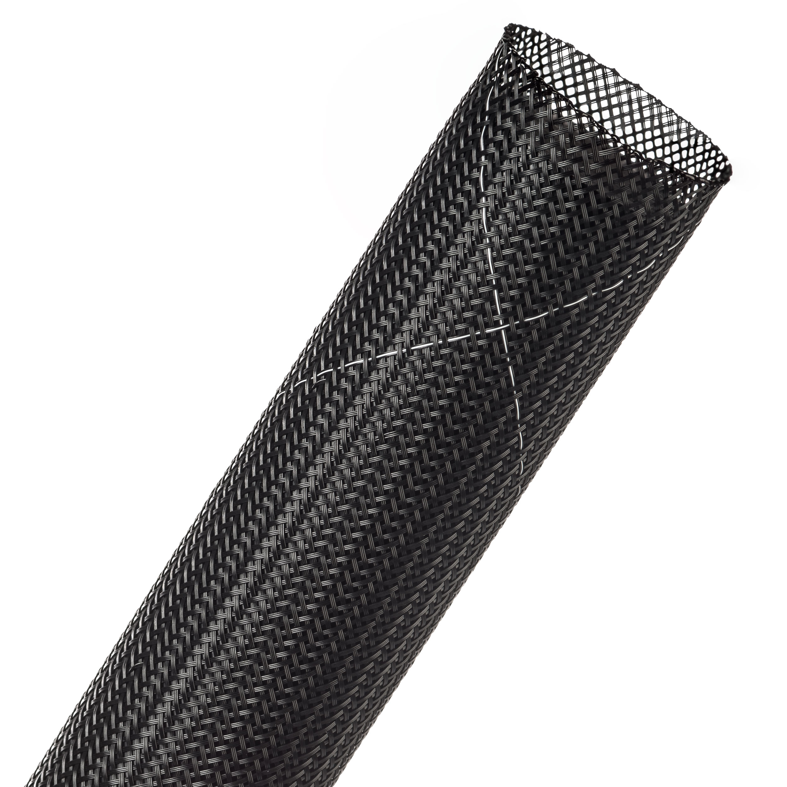 Clean Cut® Flame Retardant - 31.75 mm - 7.62 m - Black w/ White Tracer main product photo