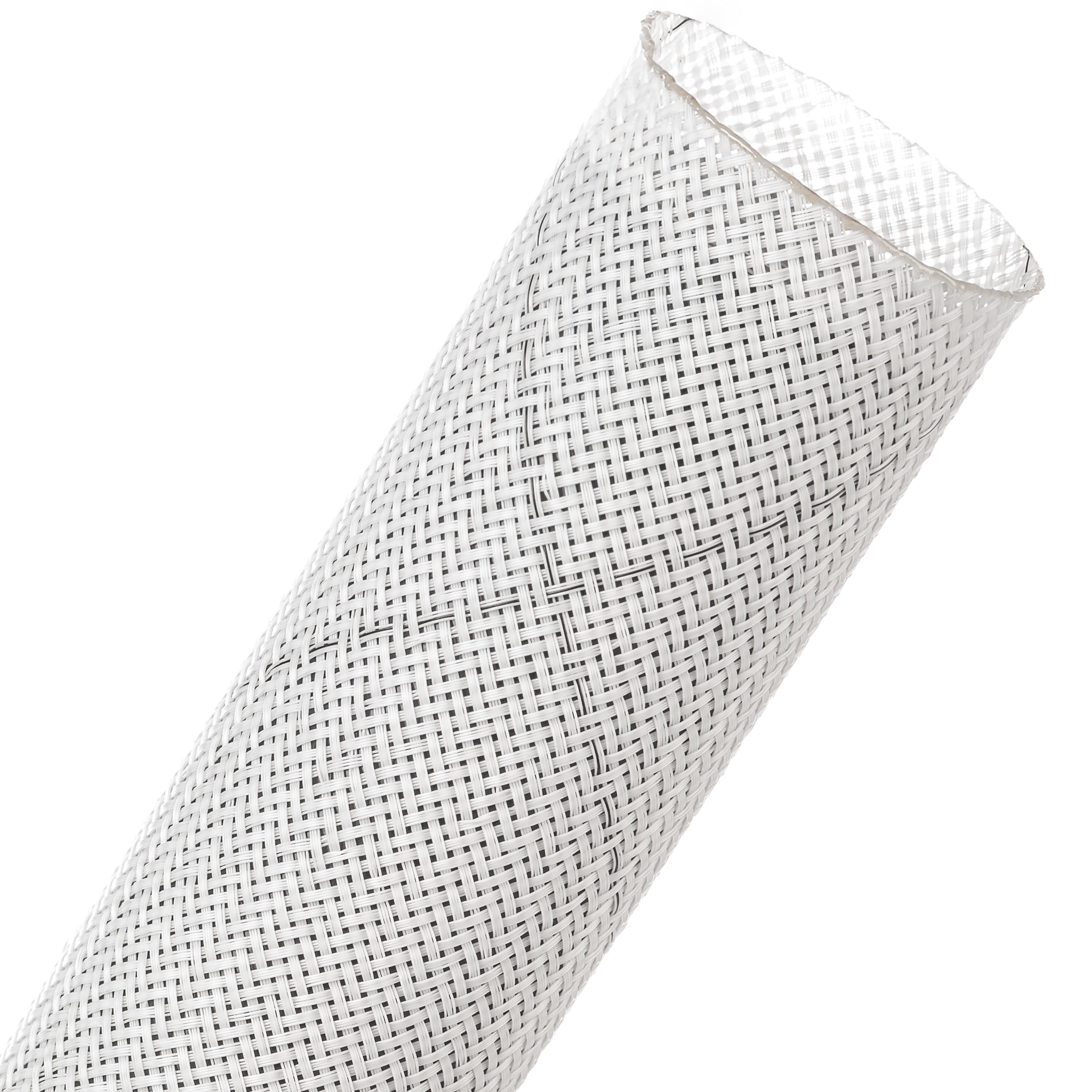 Clean Cut® Flame Retardant - 38.1 mm - 15.24 m - White w/ Black Tracer main product photo