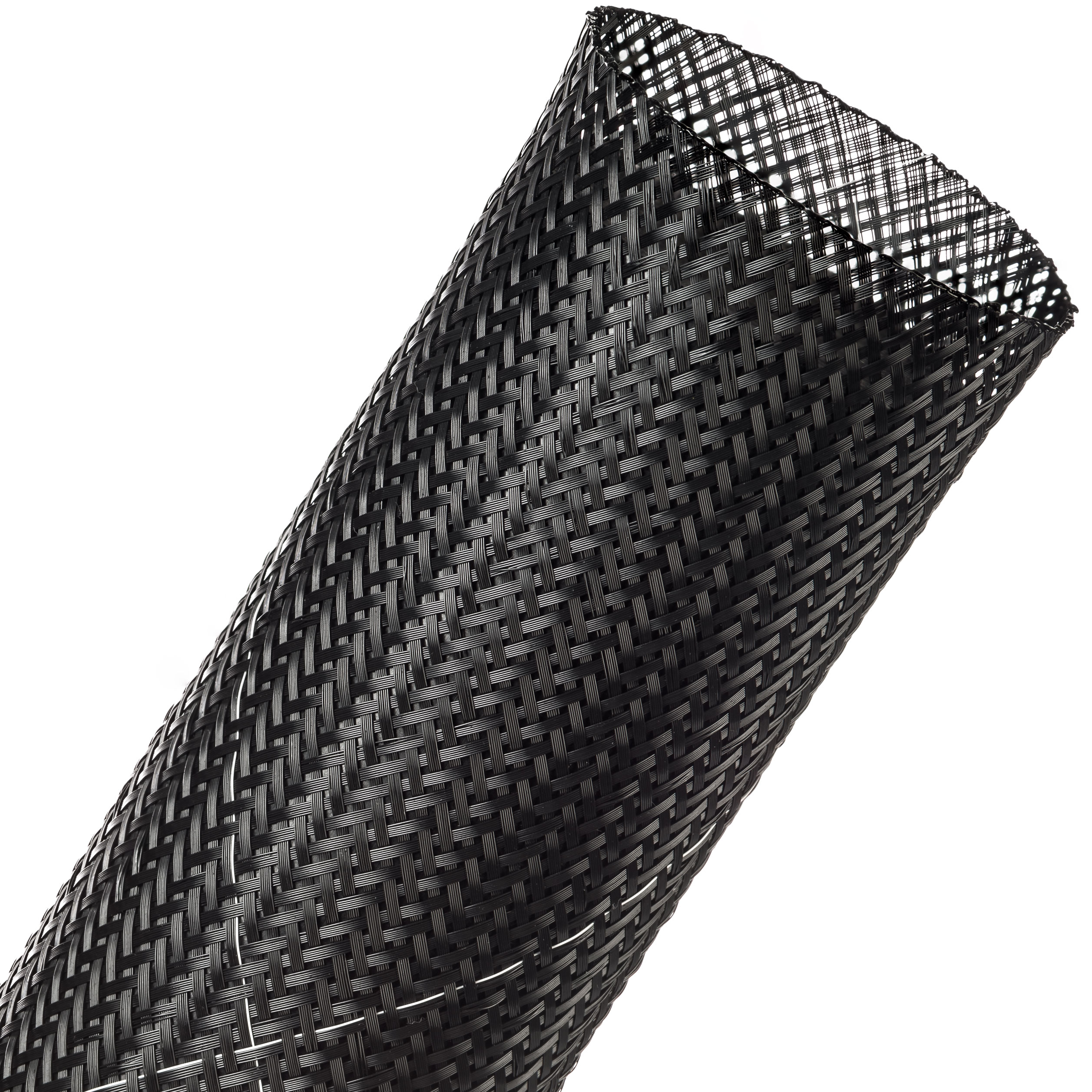 Clean Cut® Flame Retardant - 50.8 mm - 60.96 m - Black w/ White Tracer main product photo