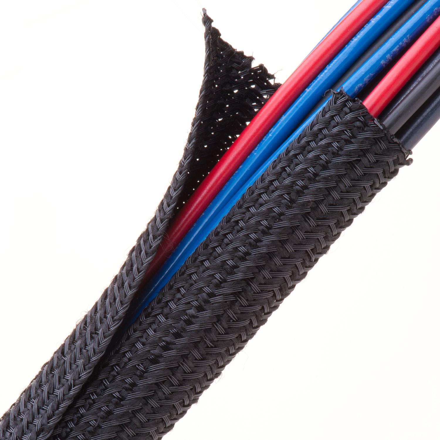 Flexo F6® Flame Retardant - 12.7 mm - 45.72 m - Black w/ White Tracer
