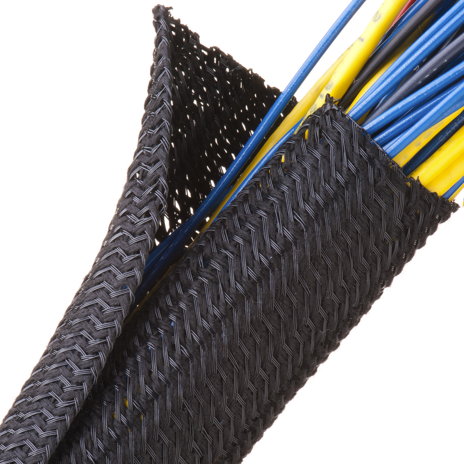 Flexo F6® Flame Retardant - 50.8 mm - 7.62 m - Black w/ White Tracer