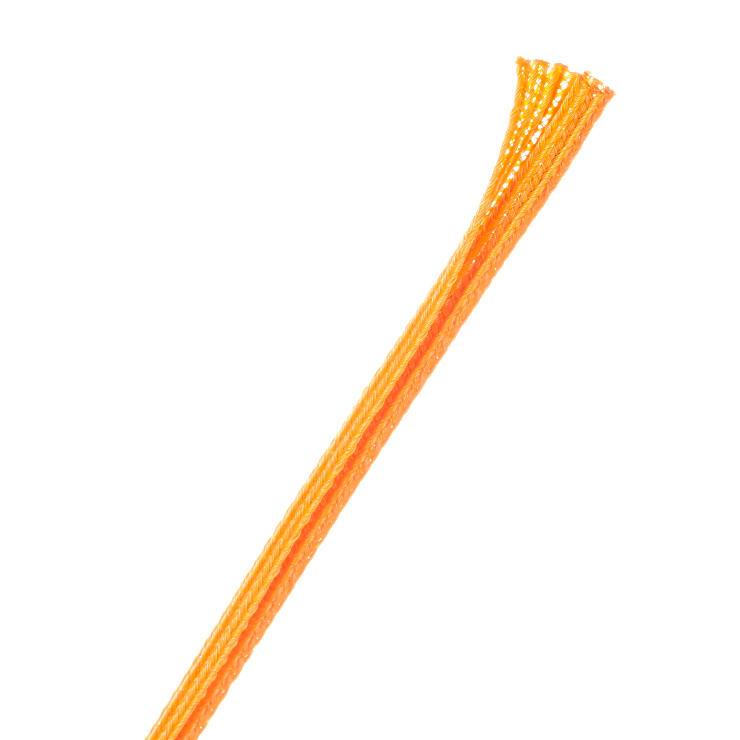 Techflex Flexo F6 - F6N0.13OR-100FT - Split Braided Sleeving - 3.18 mm - 30.48 m - Orange