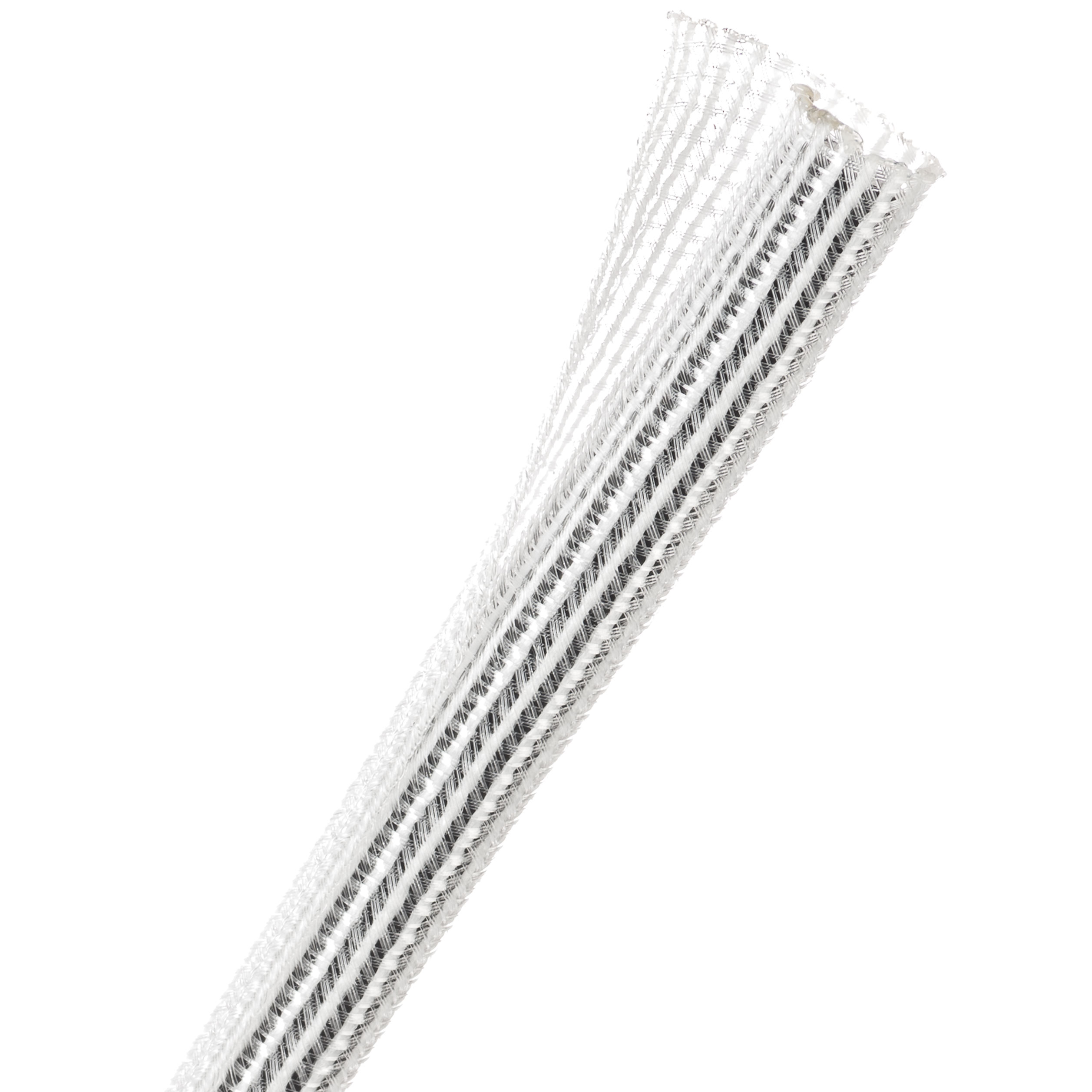 Techflex Flexo F6 - F6N0.38CW-50FT - Split Braided Sleeving - 9.53 mm - 15.24 m - Clear