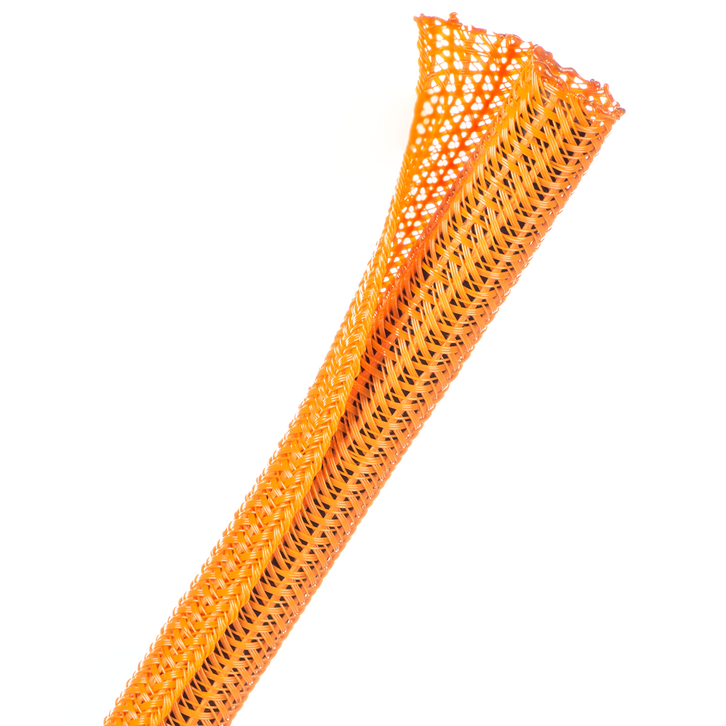 Techflex Flexo F6 - F6N0.38OR-50FT - Split Braided Sleeving - 9.53 mm - 15.24 m - Orange