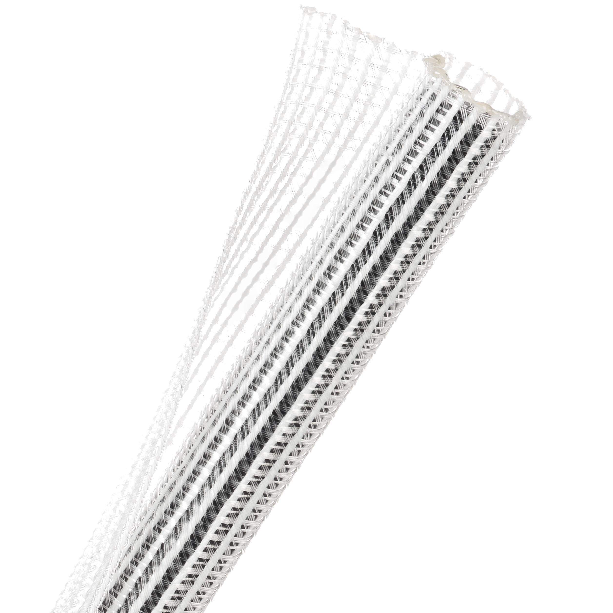 Techflex Flexo F6 - F6N0.50CW-75FT - Split Braided Sleeving - 12.7 mm - 22.86 m - Clear