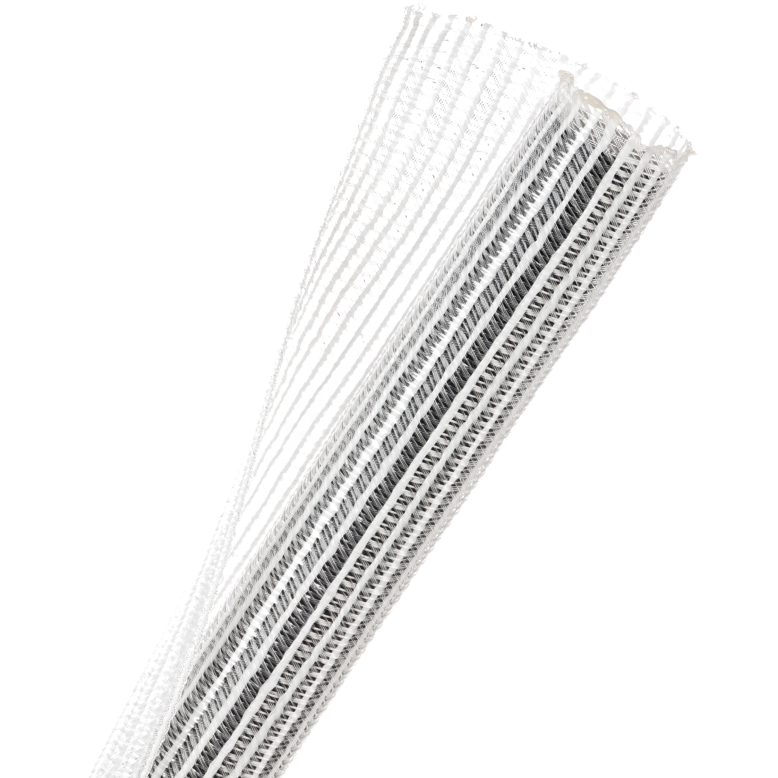 Techflex Flexo F6 - F6N0.75CW-500FT - Split Braided Sleeving - 19 mm - 152.39 m - Clear