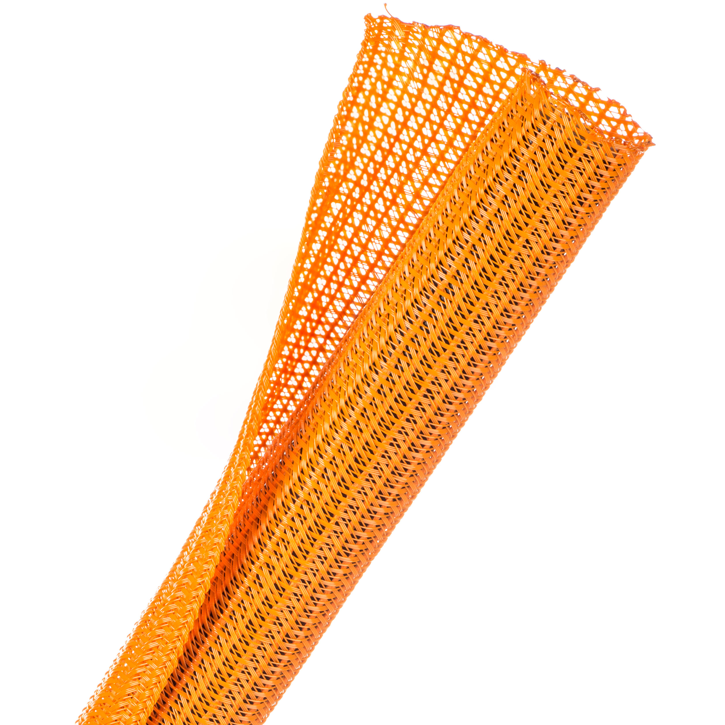 Techflex Flexo F6 - F6N0.75OR-100FT - Split Braided Sleeving - 19 mm - 30.48 m - Orange