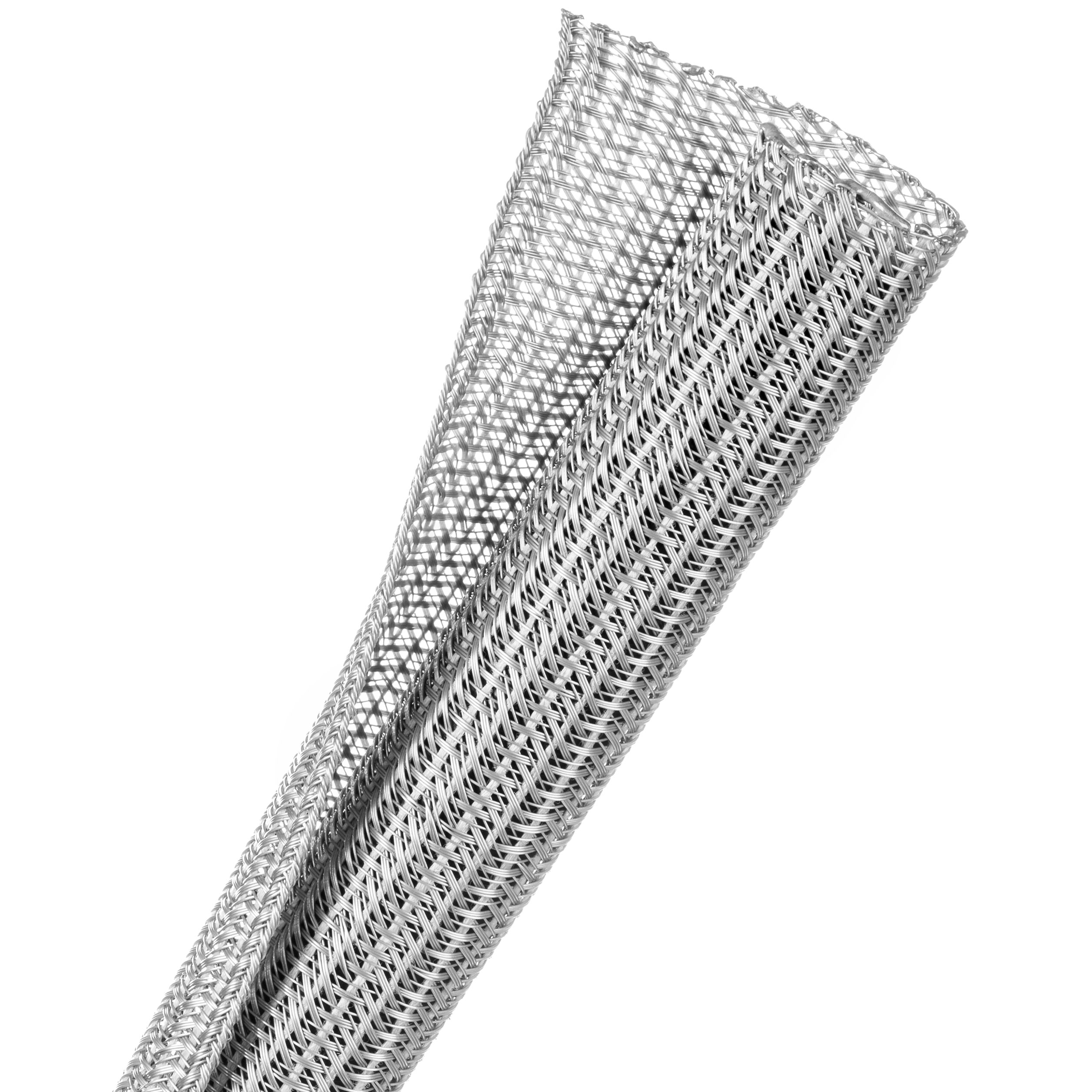 Techflex Flexo F6 - F6N0.75PG-100FT - Split Braided Sleeving - 19 mm - 30.48 m - Gray