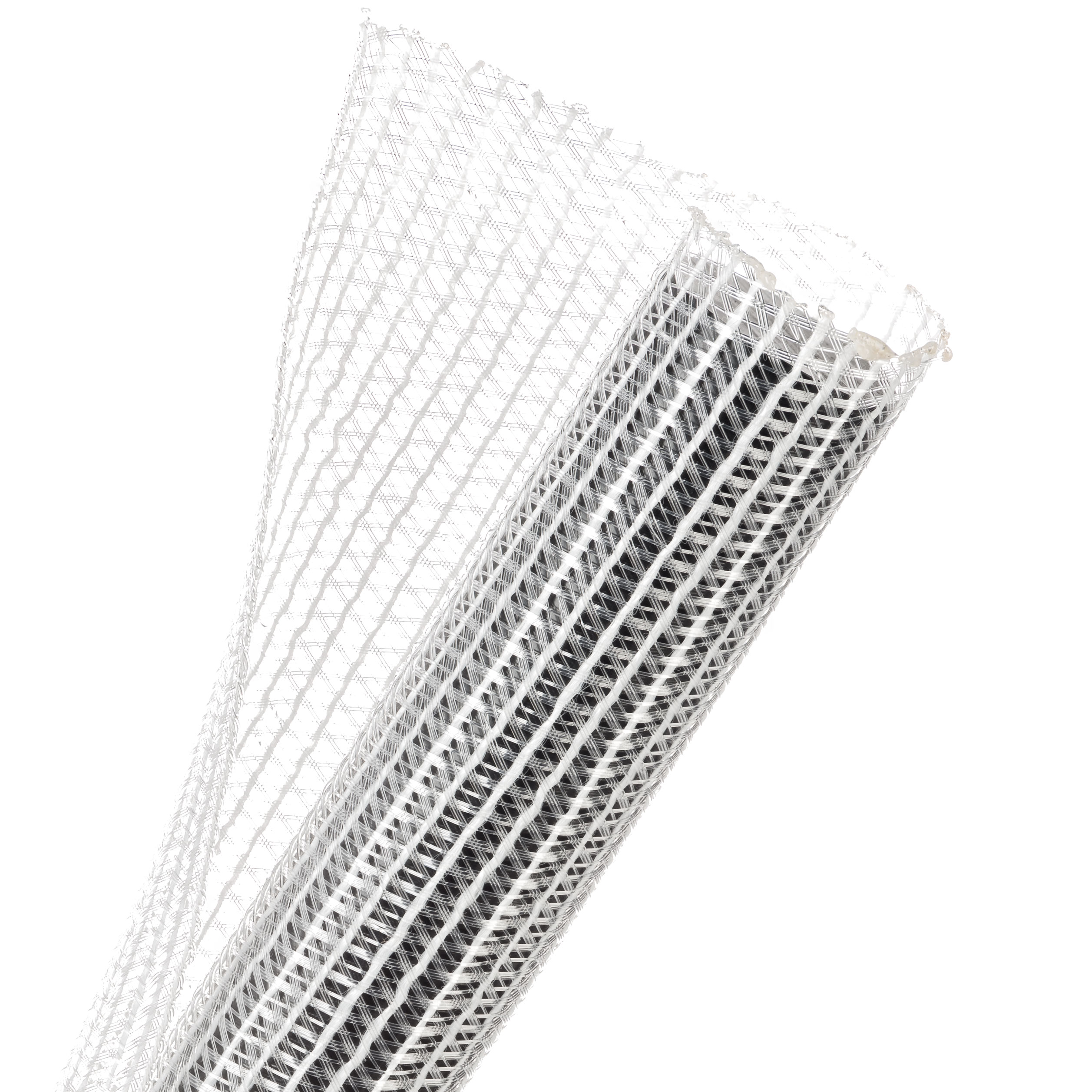 Techflex Flexo F6 - F6N1.25CW-25FT - Split Braided Sleeving - 31.75 mm - 7.62 m - Clear main product photo