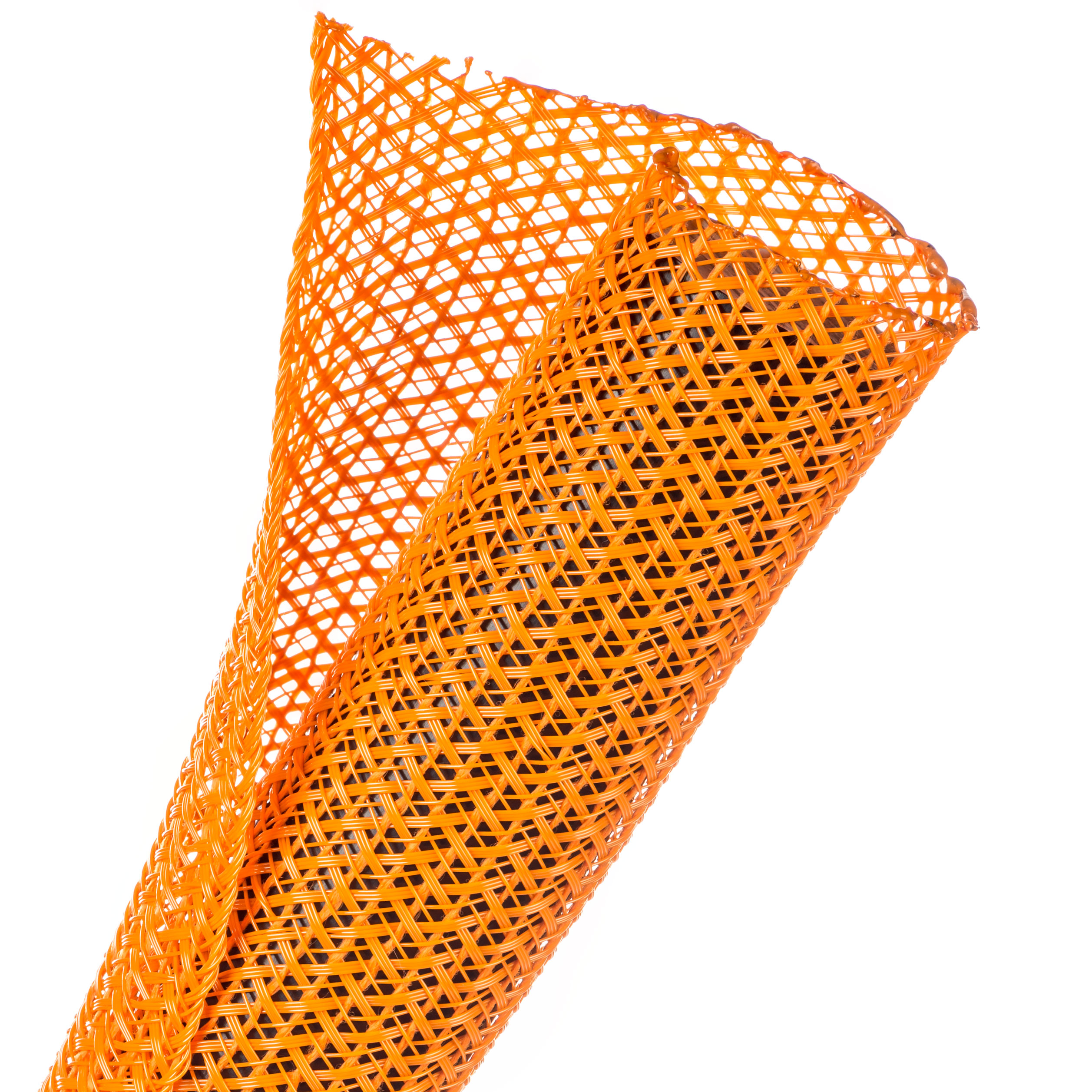 Techflex Flexo F6 - F6N1.25OR-250FT - Split Braided Sleeving - 31.75 mm - 76.20 m - Orange