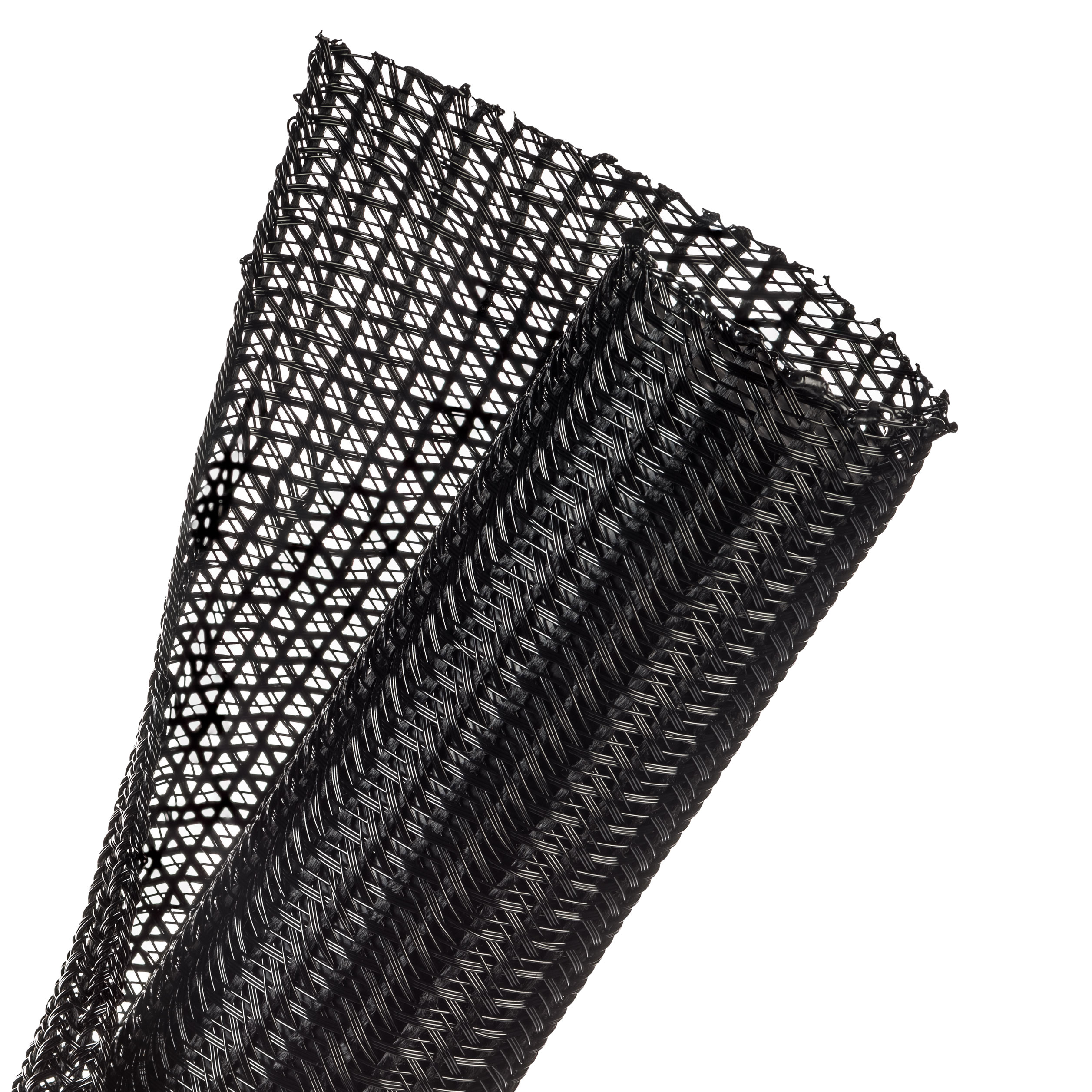 Techflex Flexo F6 - F6N1.50BK-25FT - Split Braided Sleeving - 38.1 mm - 7.62 m - Black