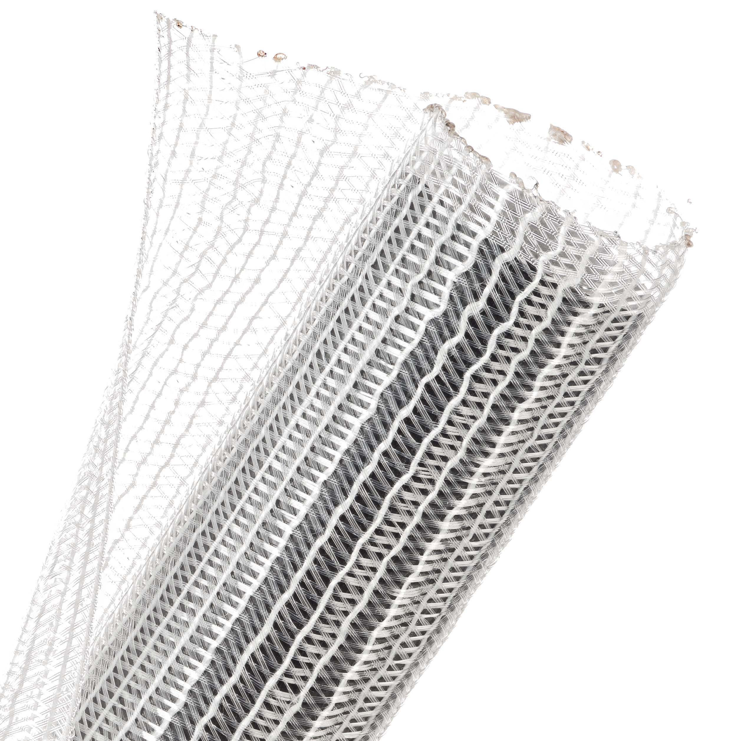 Techflex Flexo F6 - F6N2.00CW-25FT - Split Braided Sleeving - 50.8 mm - 7.62 m - Clear main product photo