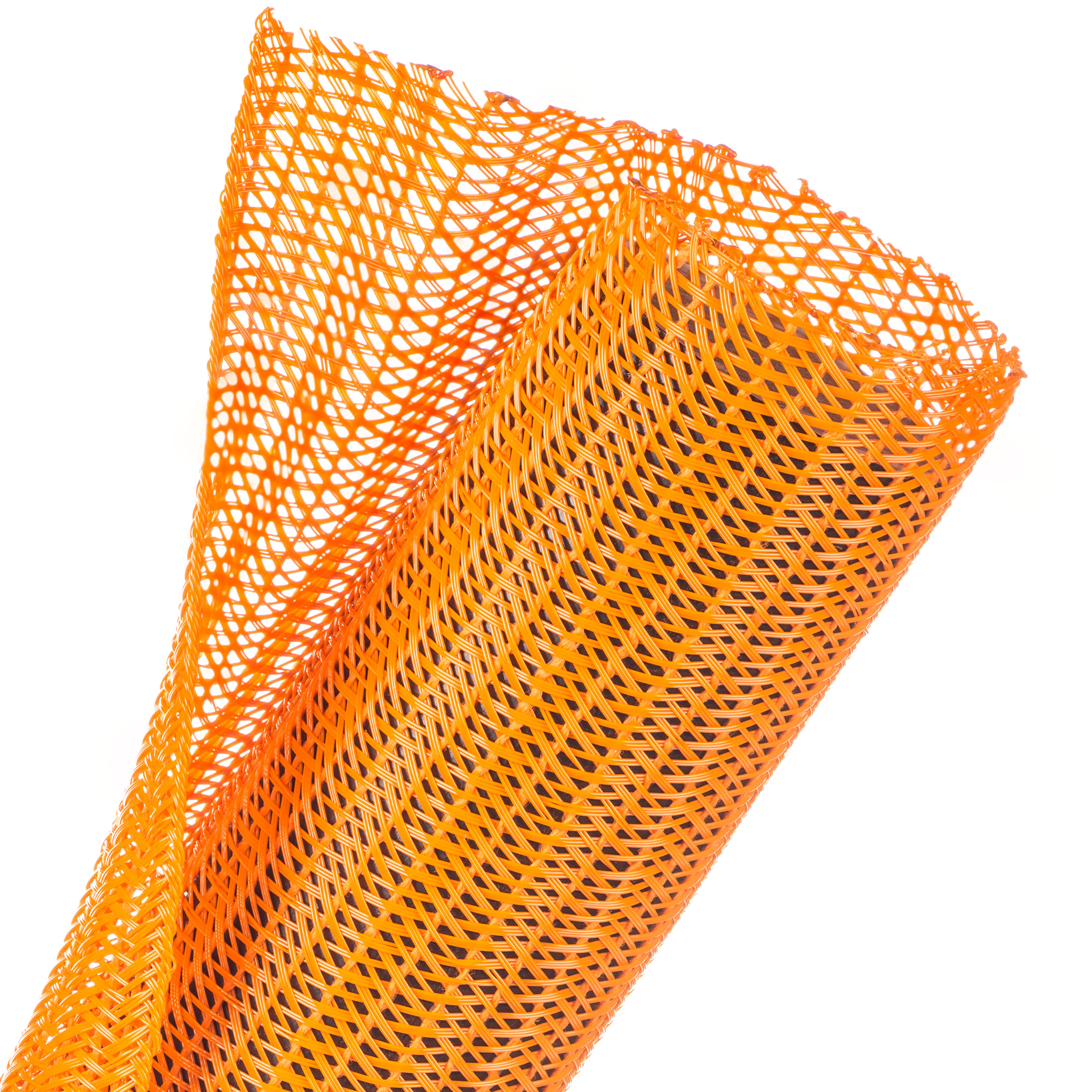 Techflex Flexo F6 - F6N2.00OR-25FT - Split Braided Sleeving - 50.8 mm - 7.62 m - Clear