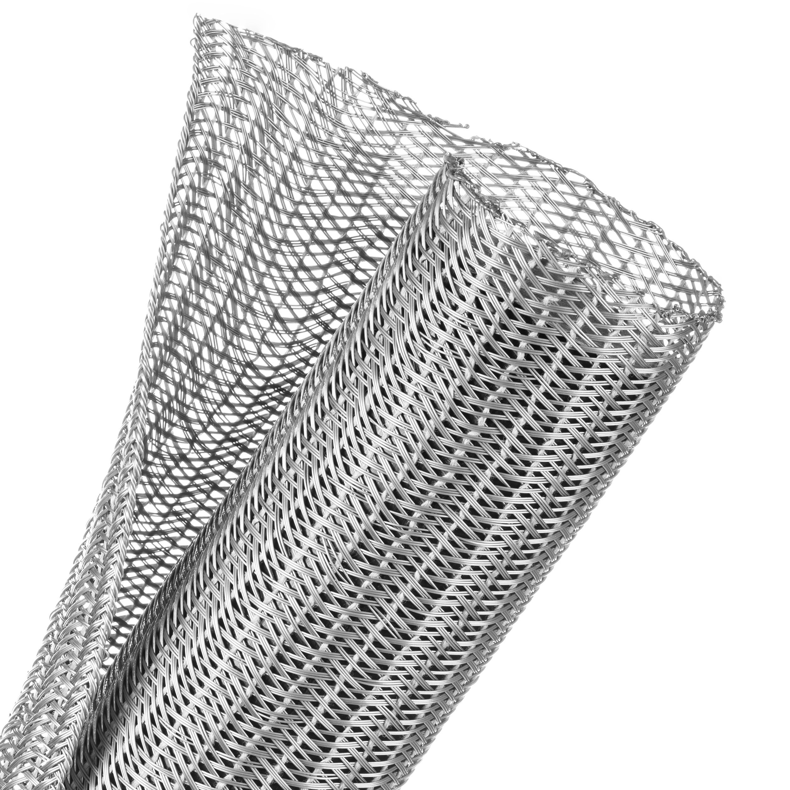 Techflex Flexo F6 - F6N2.00PG-200FT - Split Braided Sleeving - 50.8 mm - 60.96 m - Gray main product photo