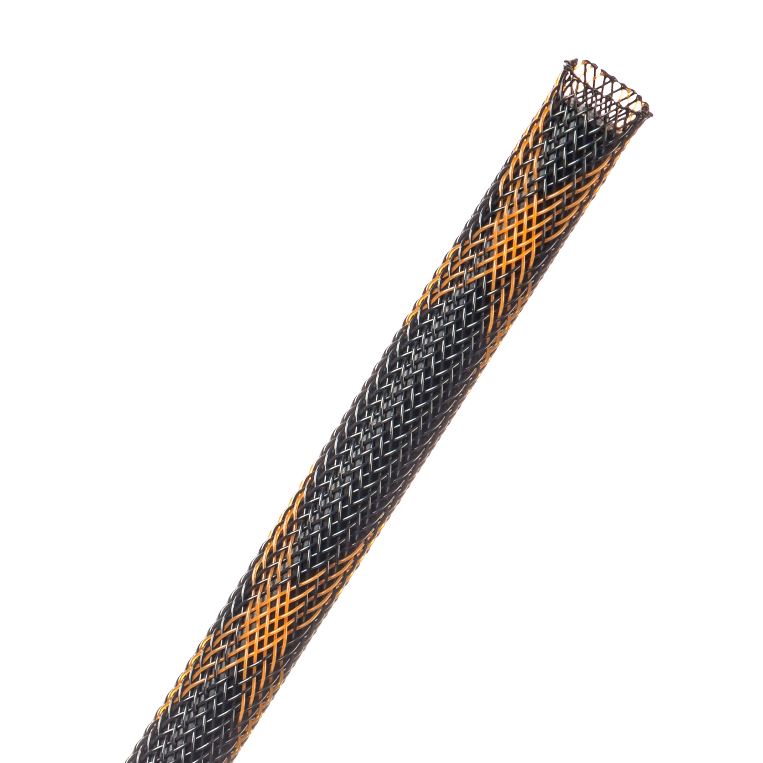 Flexo® Flame Retardant - 6.35 mm - 30.48 m - Black/Orange Spyder