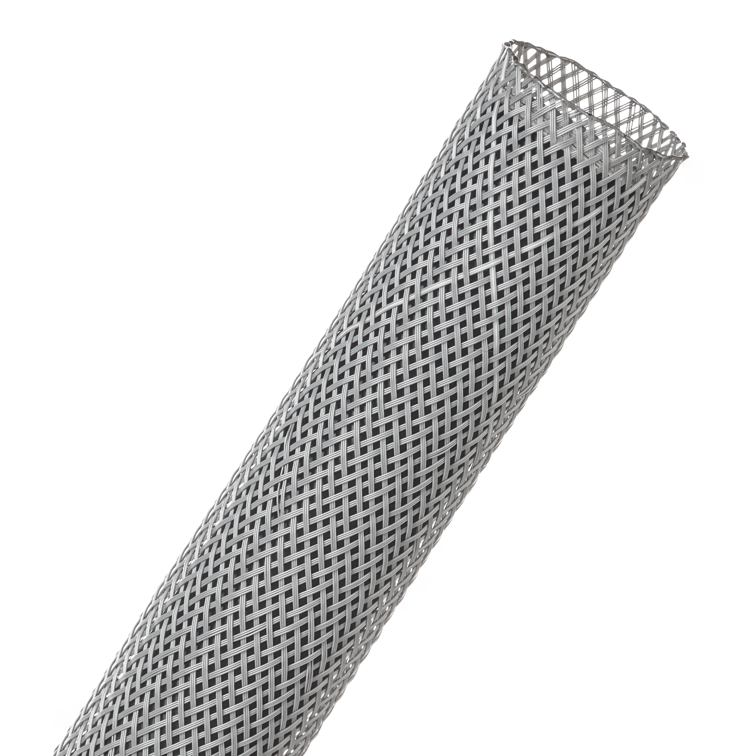 Flexo® Flame Retardant - 25.4 mm - 76.20 m - Gray w/ White Tracer main product photo