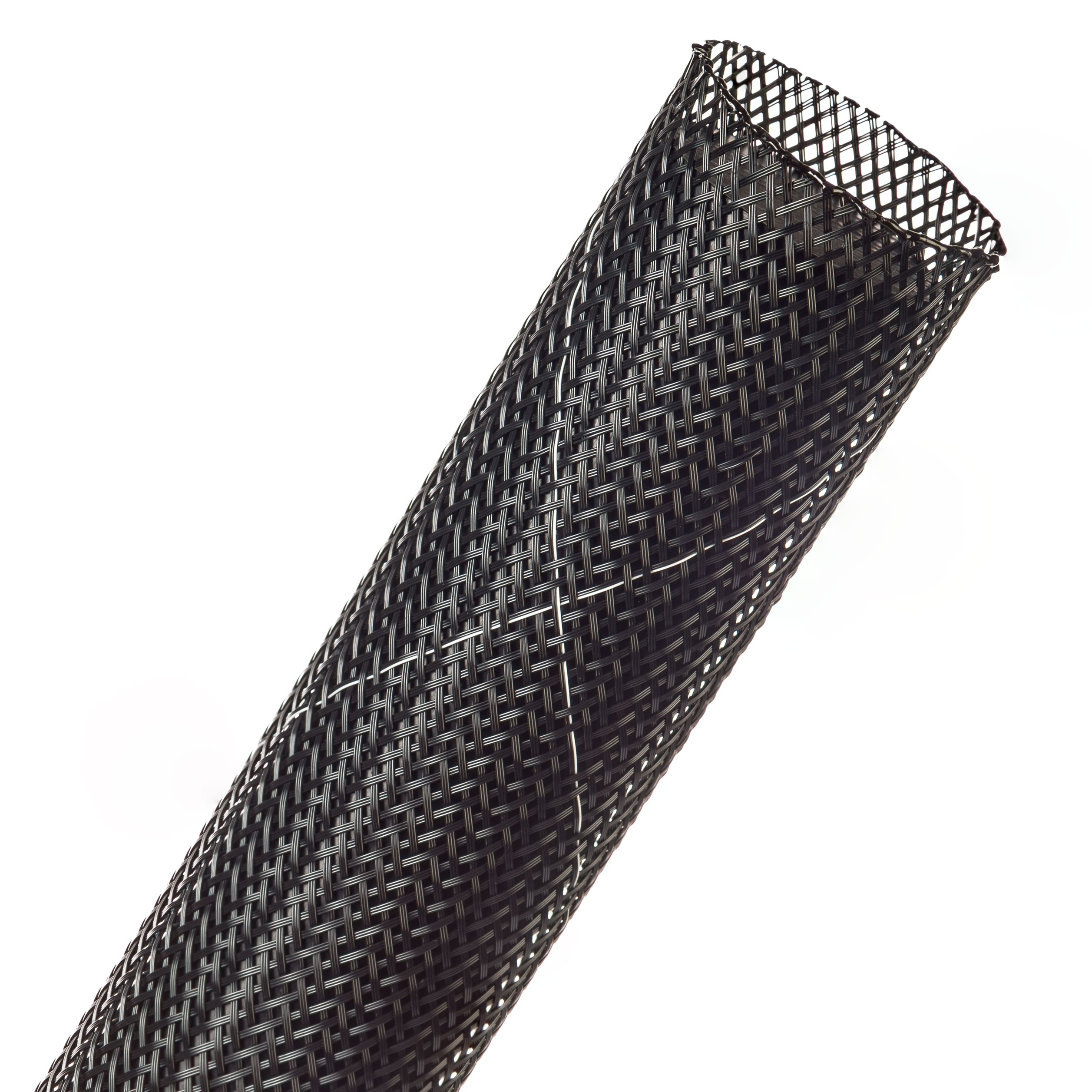 Flexo® Flame Retardant - 31.75 mm - 15.24 m - Black w/ White Tracer