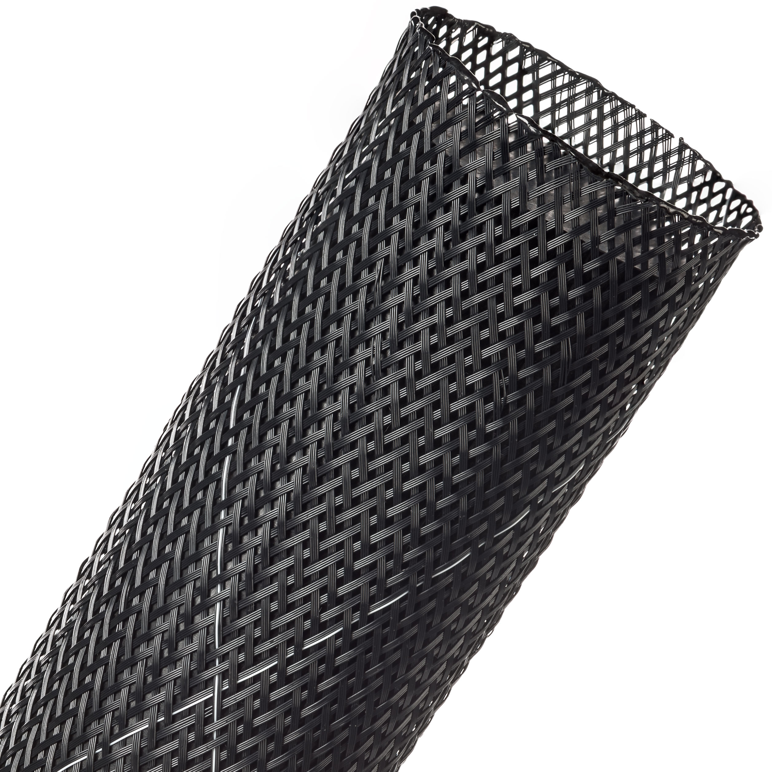 Flexo® Flame Retardant - 44.45 mm - 60.96 m - Black w/ White Tracer main product photo