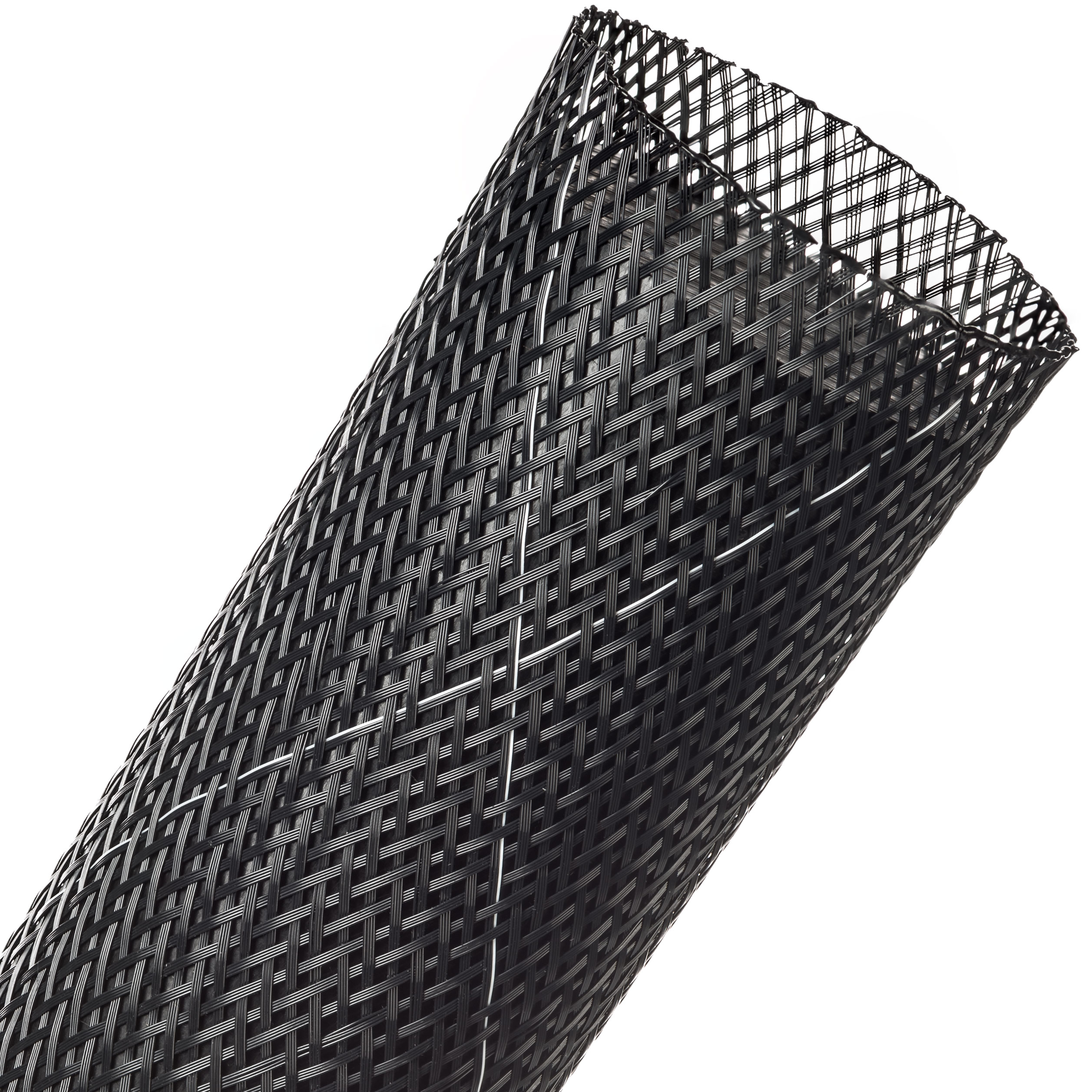 Flexo® Flame Retardant - 50.8 mm - 15.24 m - Black w/ White Tracer main product photo