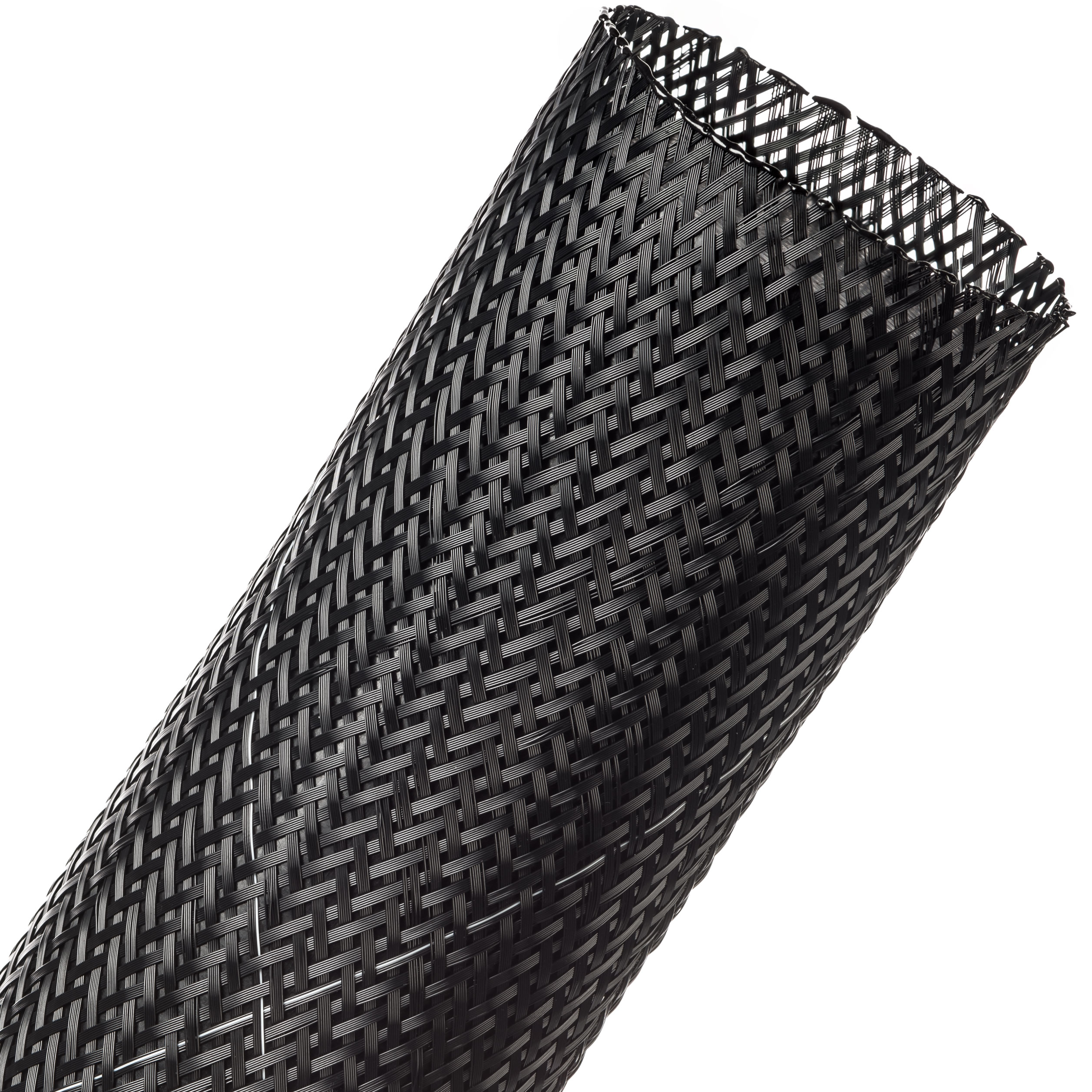 Flexo® Flame Retardant - 63.5 mm - 15.24 m - Black w/ White Tracer