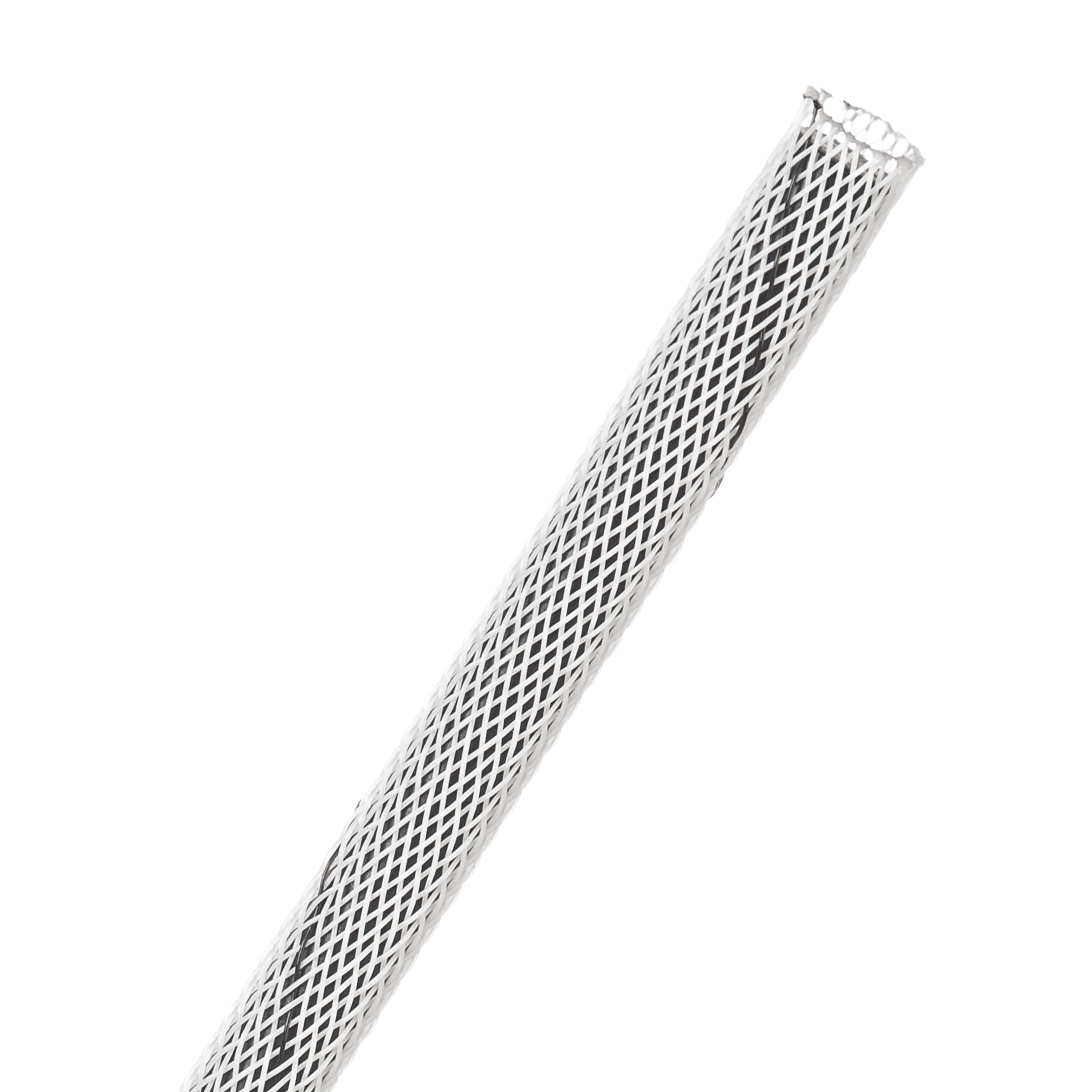 Flexo® Halar® - 6.35 mm - 60.96 m - White w/ Black Tracer
