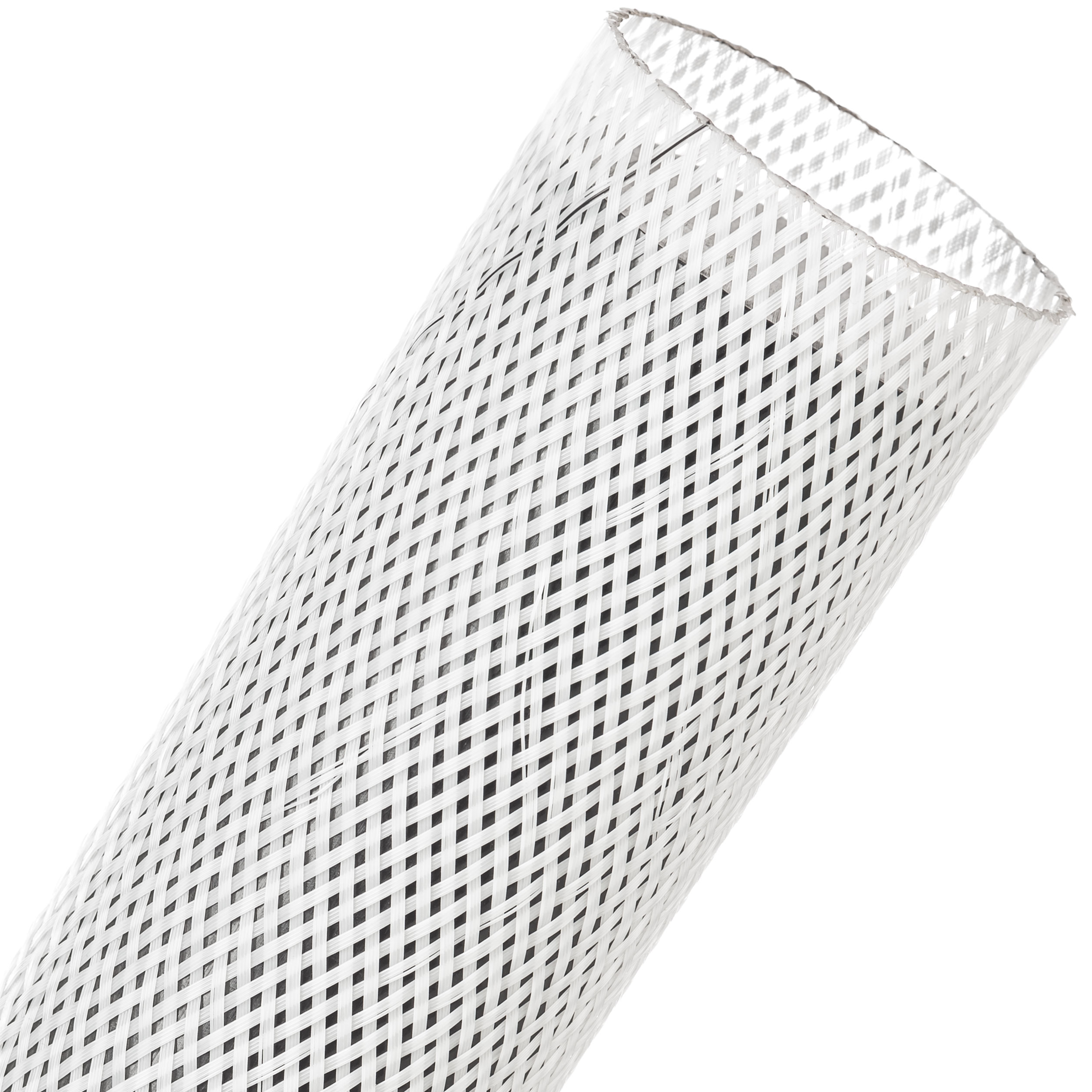 Flexo® Halar® - 44.45 mm - 60.96 m - White w/ Black Tracer main product photo