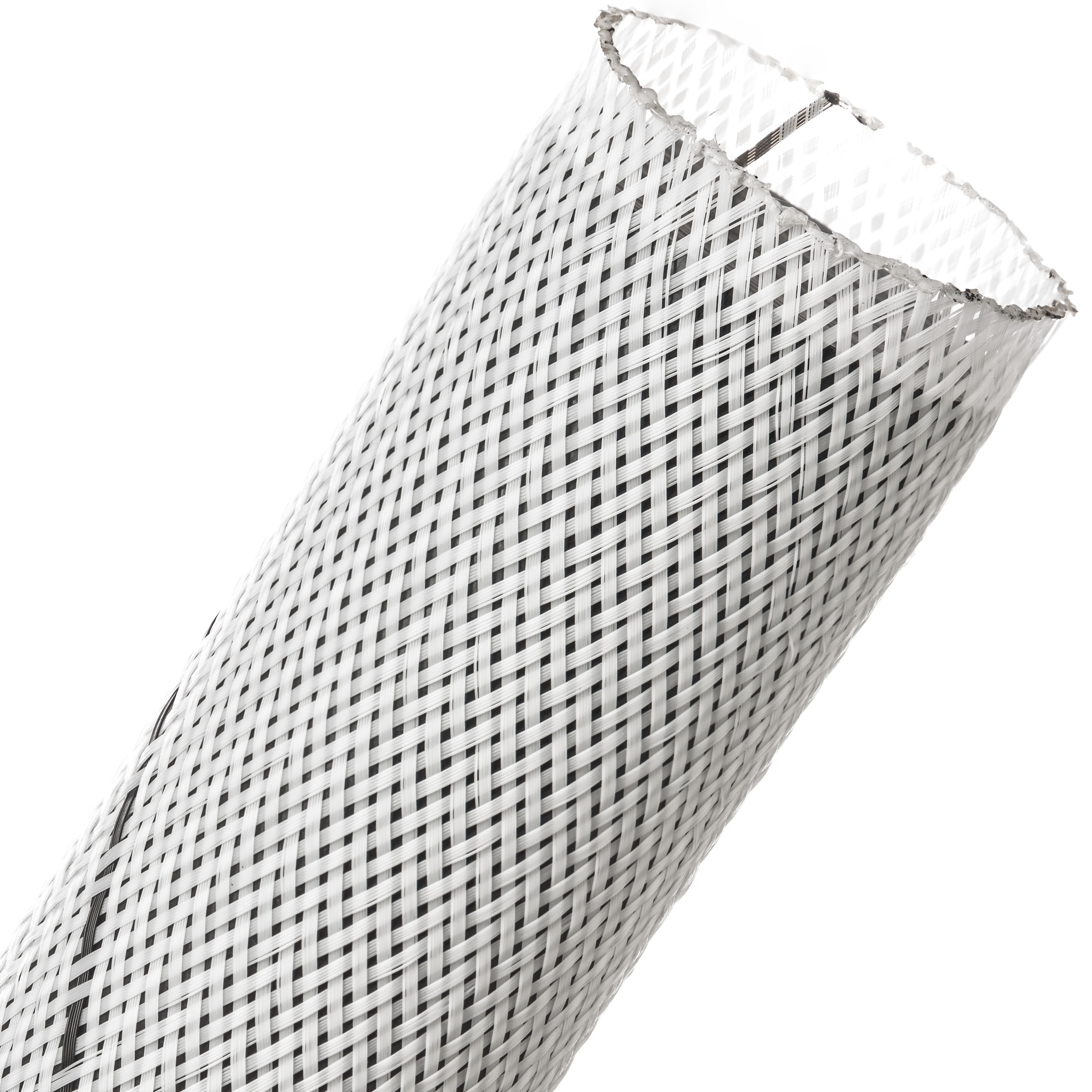 Flexo® Halar® - 50.8 mm - 60.96 m - White w/ Black Tracer main product photo