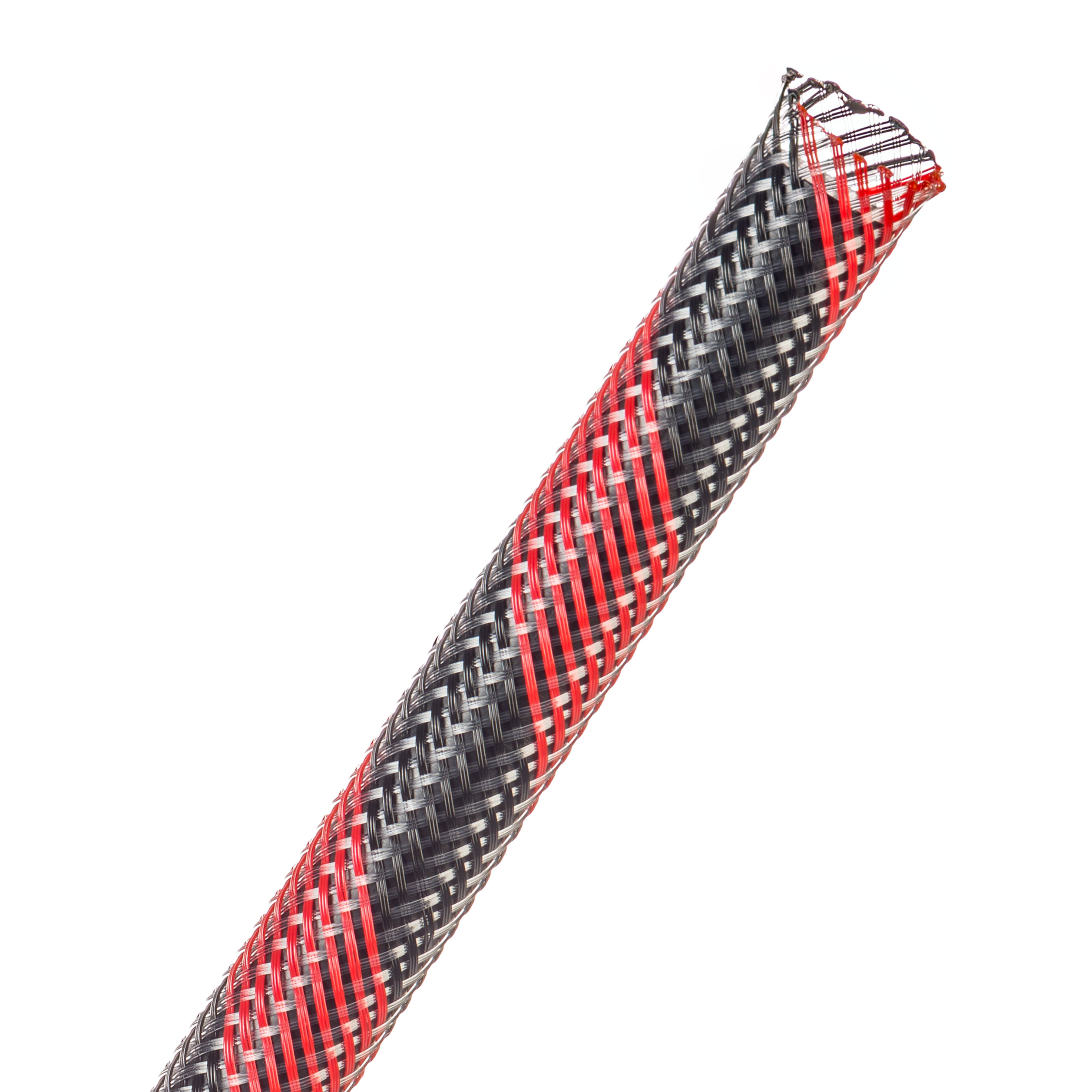 Flexo® PET - 9.53 mm - 18.29 m - Black/Red Spiral main product photo