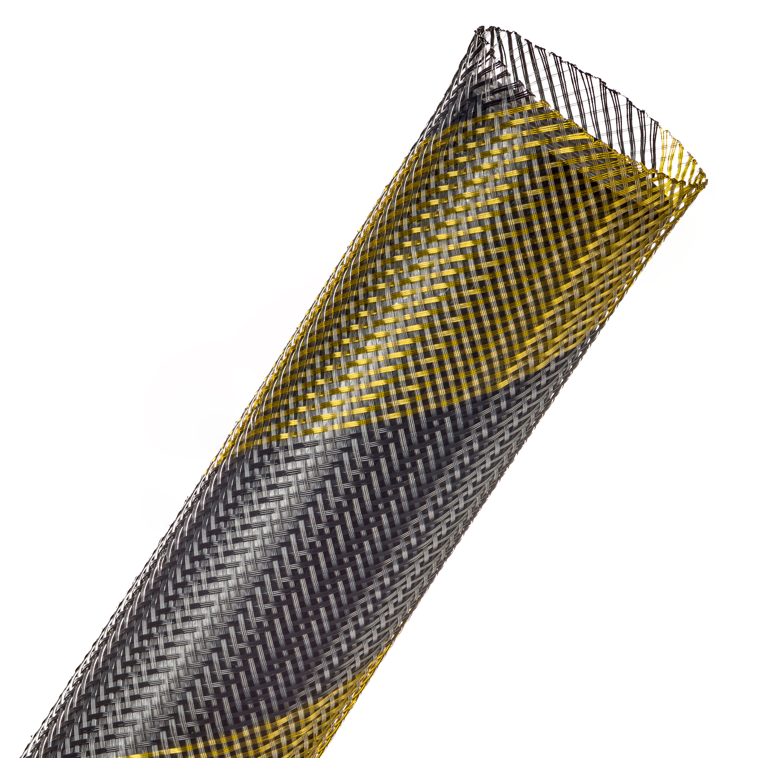 Flexo® PET - 31.75 mm - 7.62 m - Black/Yellow Stripe main product photo