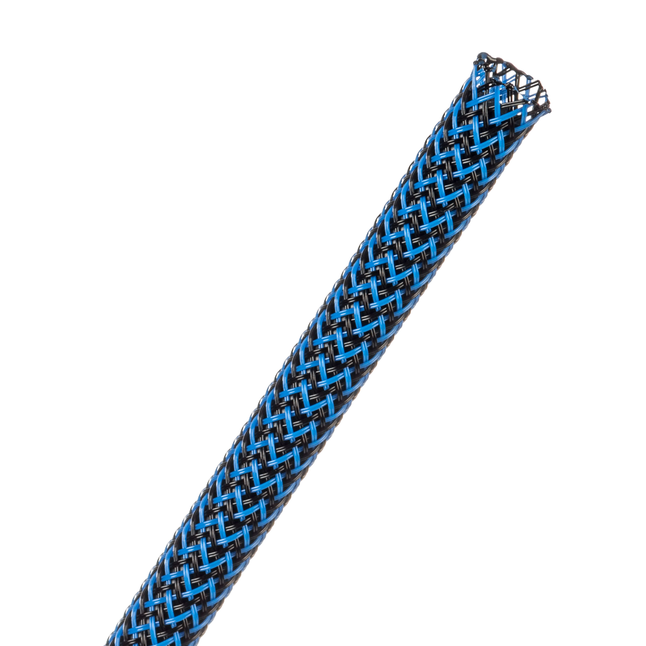 Flexo® Tight Weave - 6.35 mm - 60.96 m - Black/Neon Blue