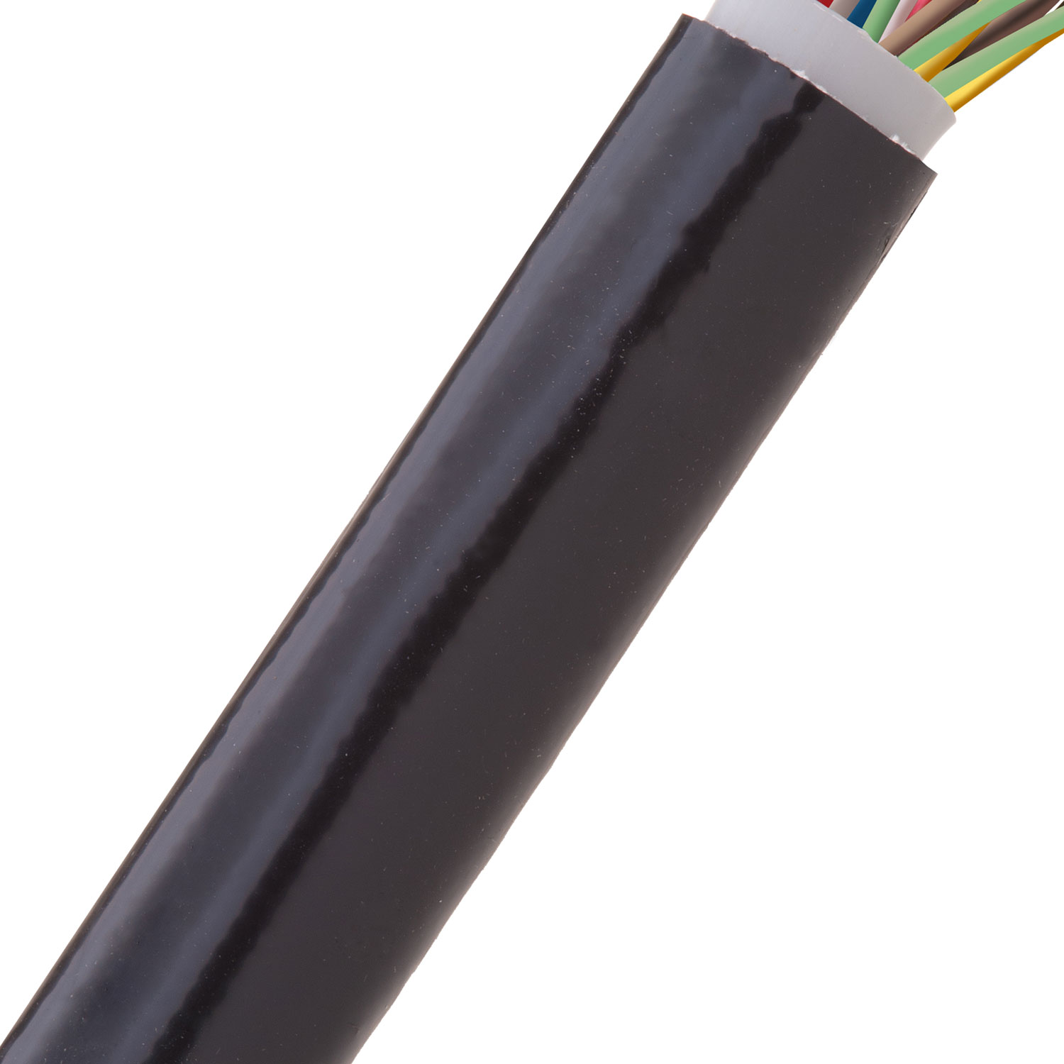 FR Silicone Flex Glass - Grade A - 11.1 mm - 30.48 m - Black