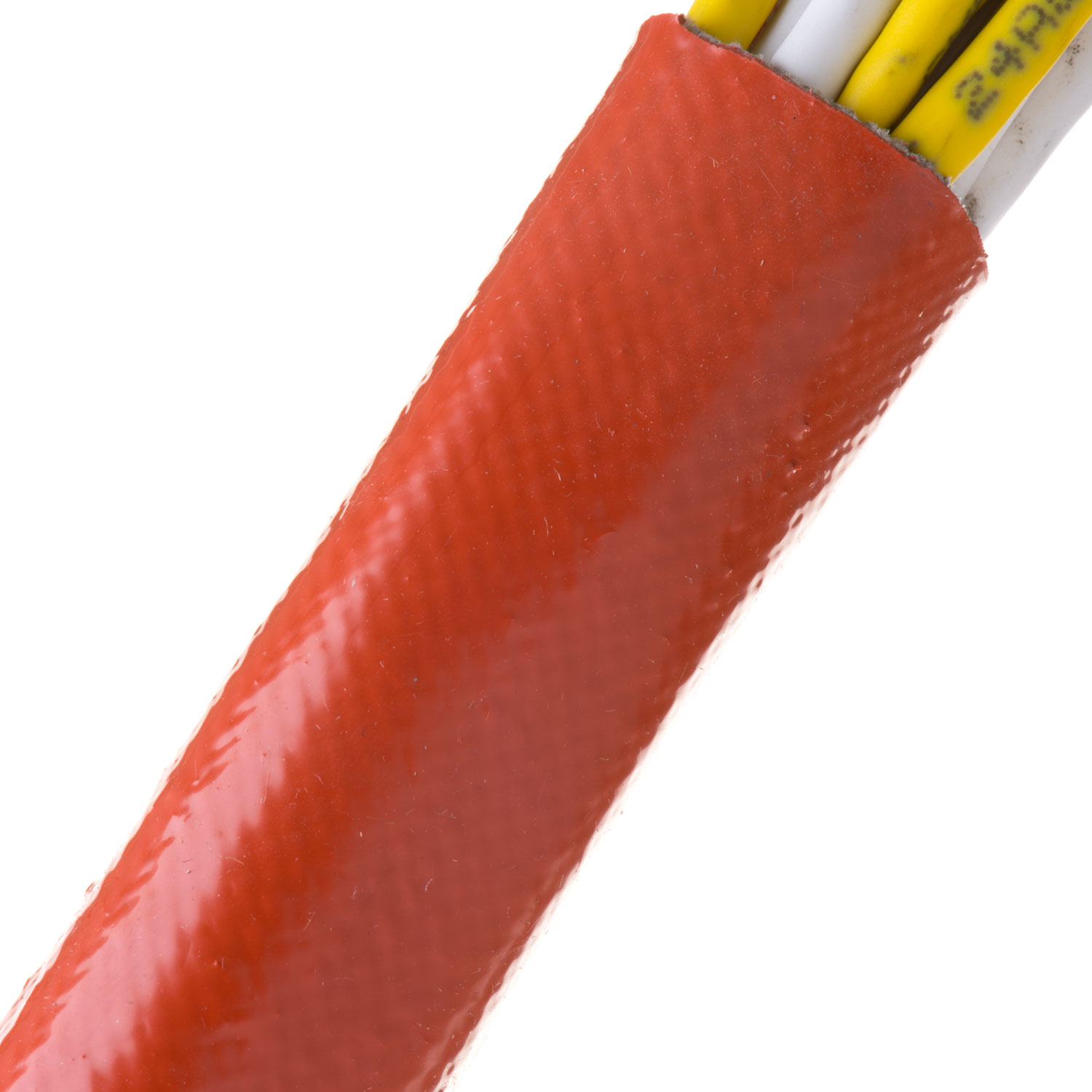 FR Silicone Flex Glass - Grade A - 25.4 mm - 15.24 m - Red