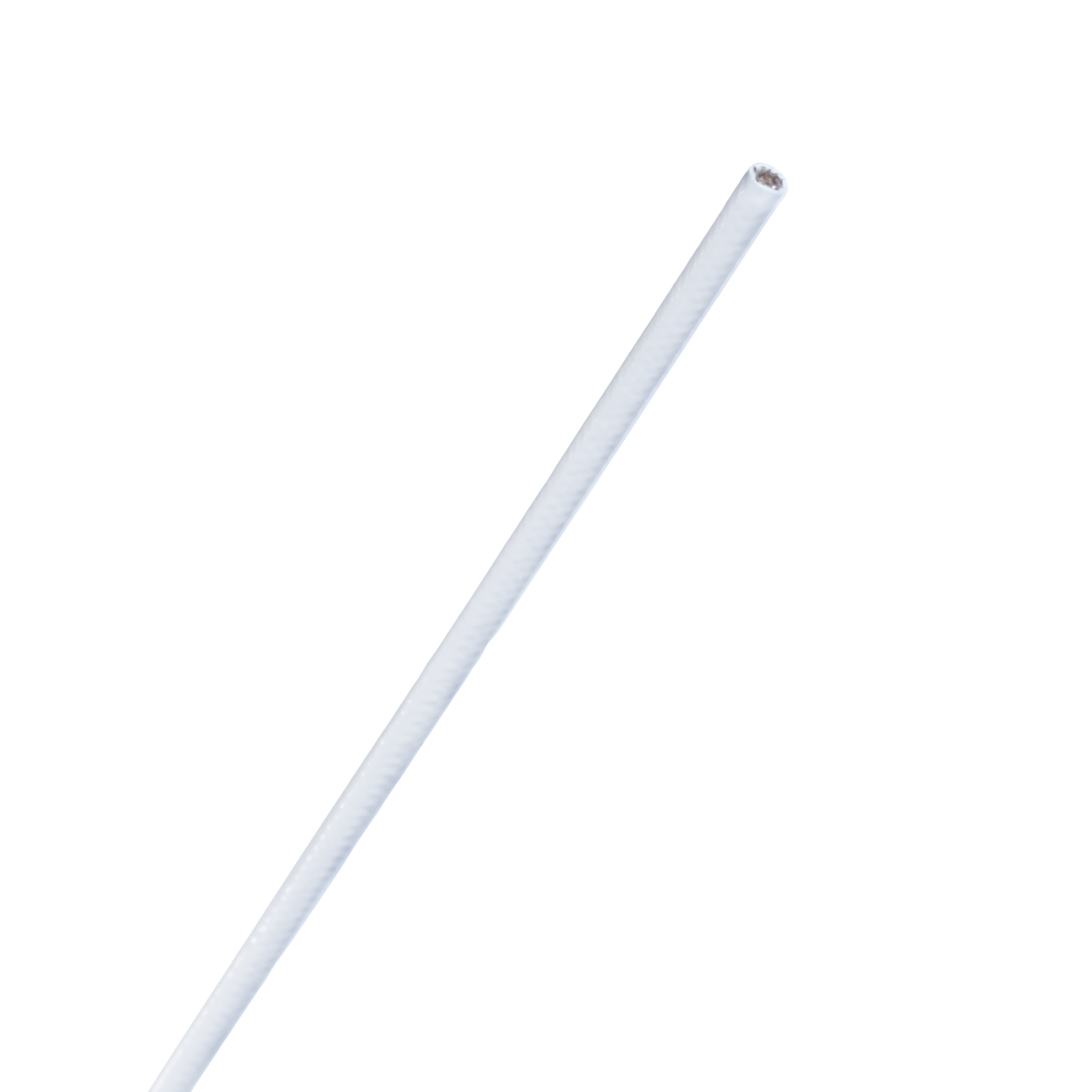 Silicone FR A Fiberglass 24AWG - 76.20 m - White