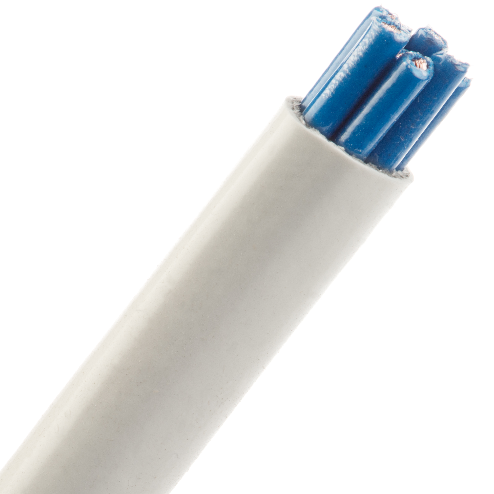 Silicone Gr A Fiberglass 0 AWG - 15.24 m - White
