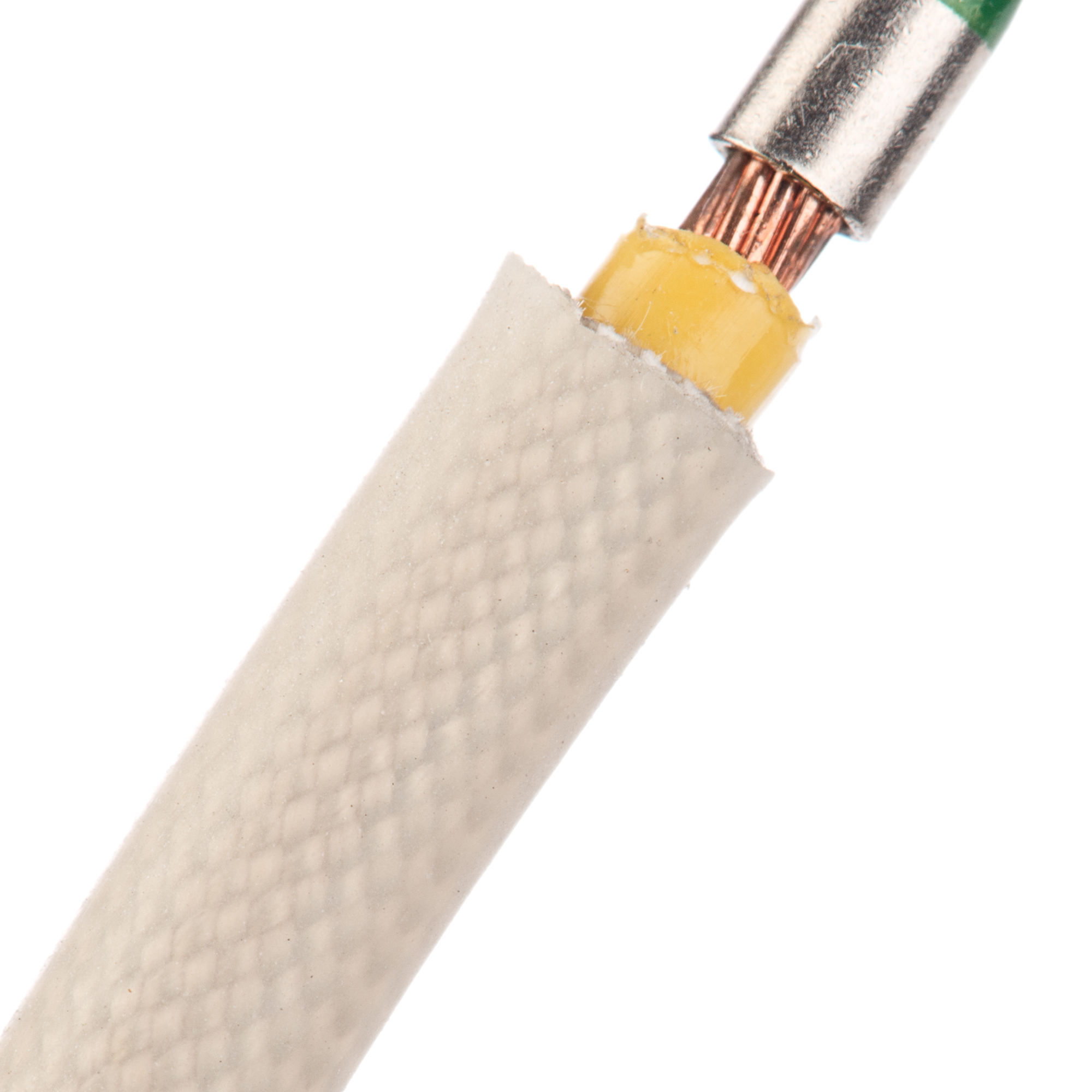 Silicone Gr A Fiberglass 10AWG - 30.48 m - Natural main product photo