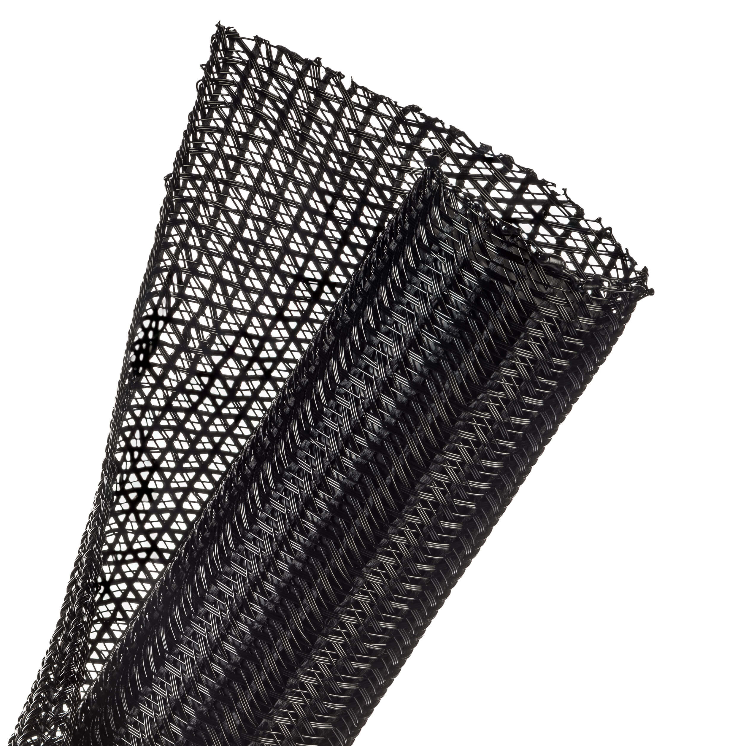 Techflex Flexo F6 - F6N1.50BK-75FT - Split Braided Sleeving - 38.1 mm - 22.86 m - Black
