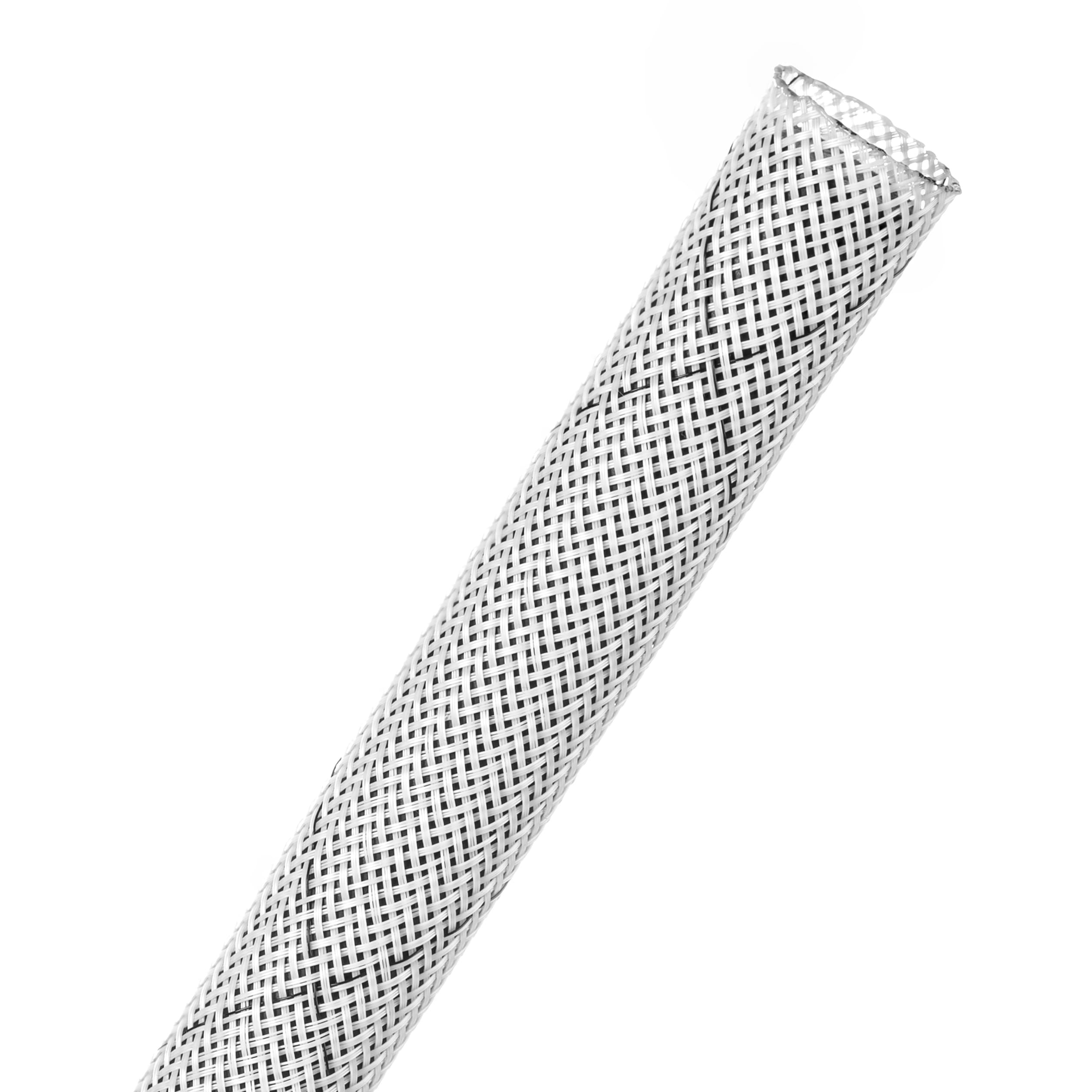 Clean Cut® Flame Retardant - 12.7 mm - 152.39 m - White w/ Black Tracer main product photo