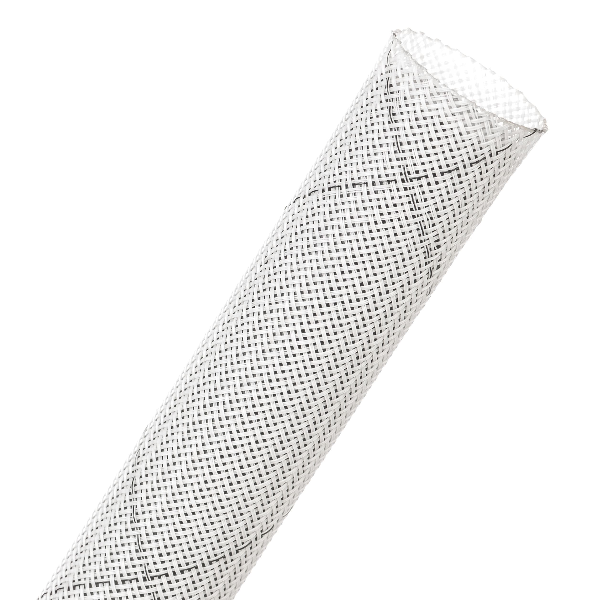 Clean Cut® Flame Retardant - 25.4 mm - 7.62 m - White w/ Black Tracer