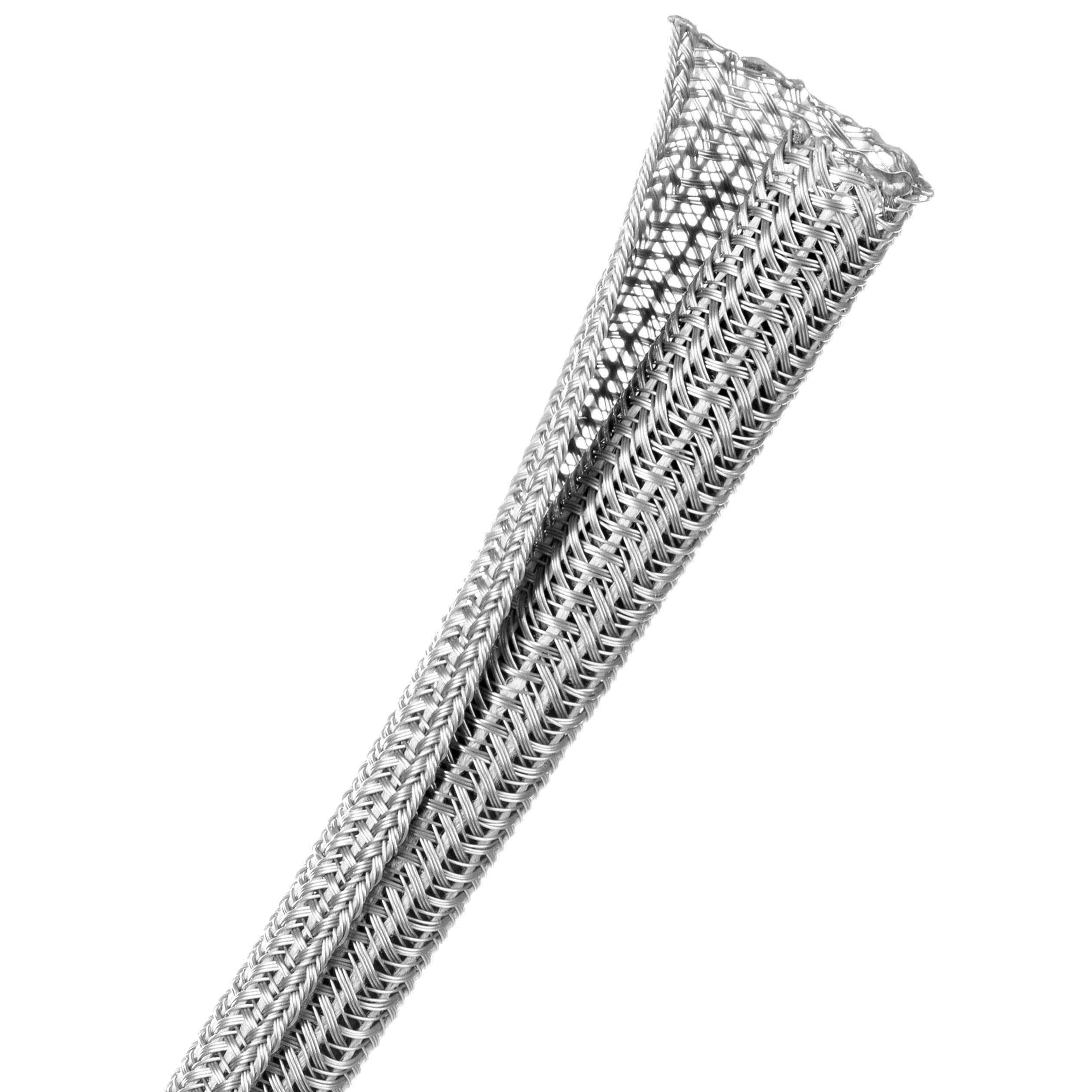 Techflex Flexo F6 - F6N0.38PG-75FT - Split Braided Sleeving - 9.53 mm - 22.86 m - Gray