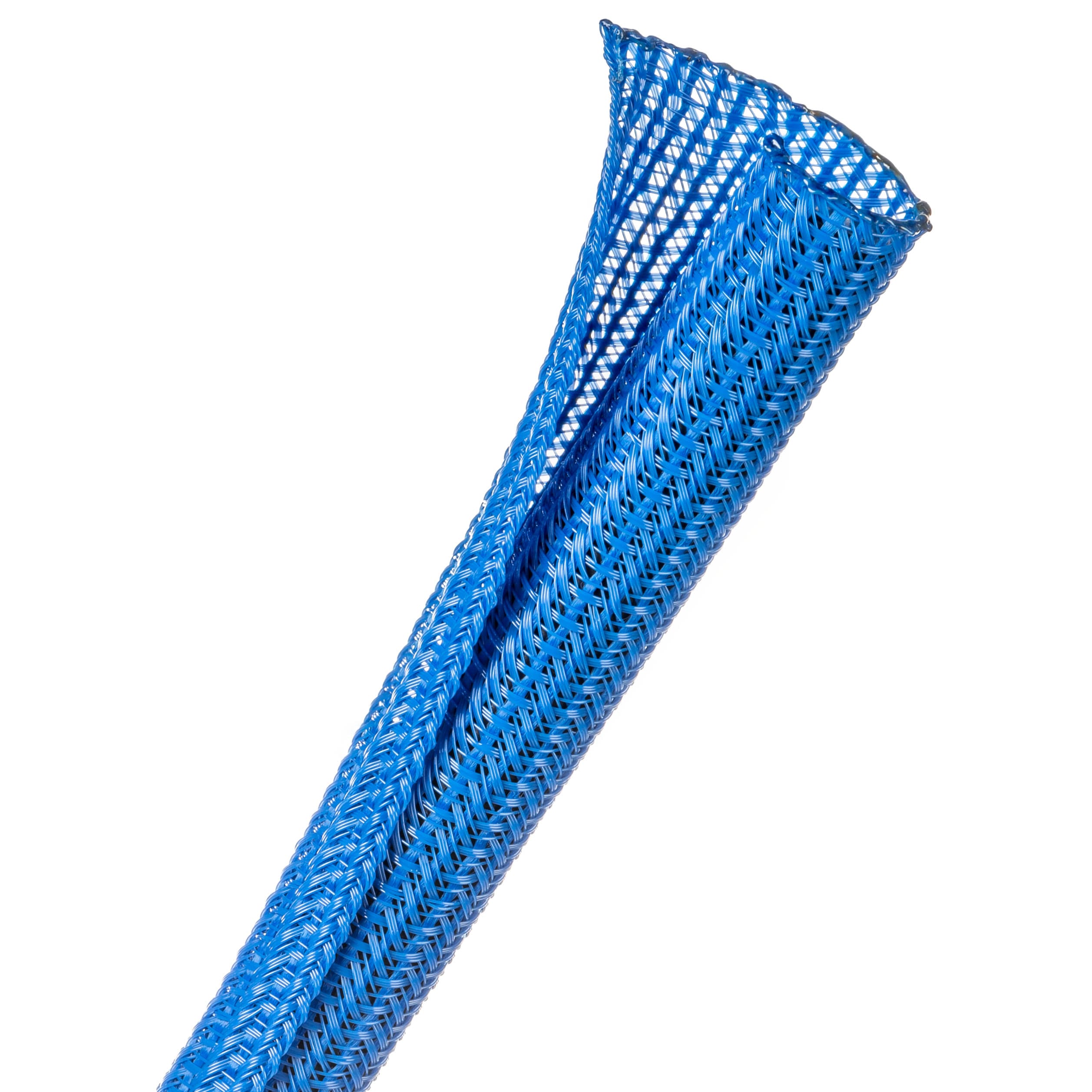 Techflex Flexo F6 - F6N0.50BL-75FT - Split Braided Sleeving - 12.7 mm - 22.86 m - Blue