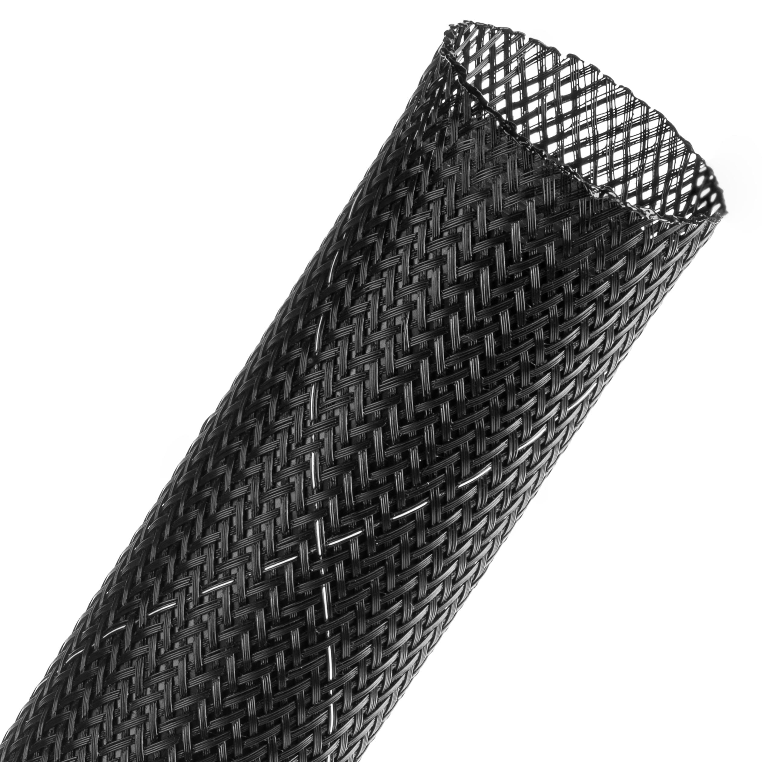 Flexo® FR Plus - 38.1 mm - 12.19 m - Black w/ White Tracer
