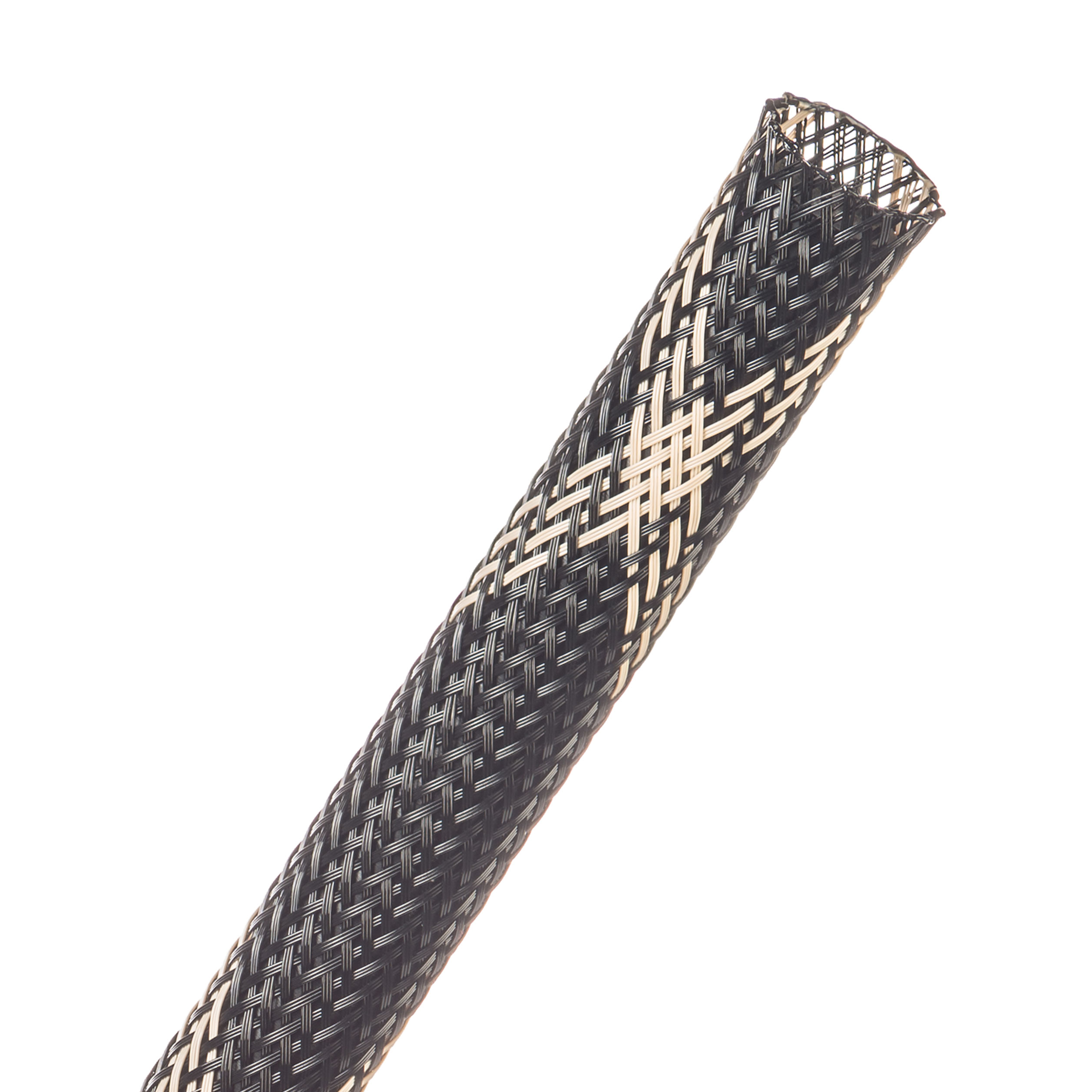 Flexo® PET - 12.7 mm - 152.39 m - Black w/ Beige Tracer main product photo