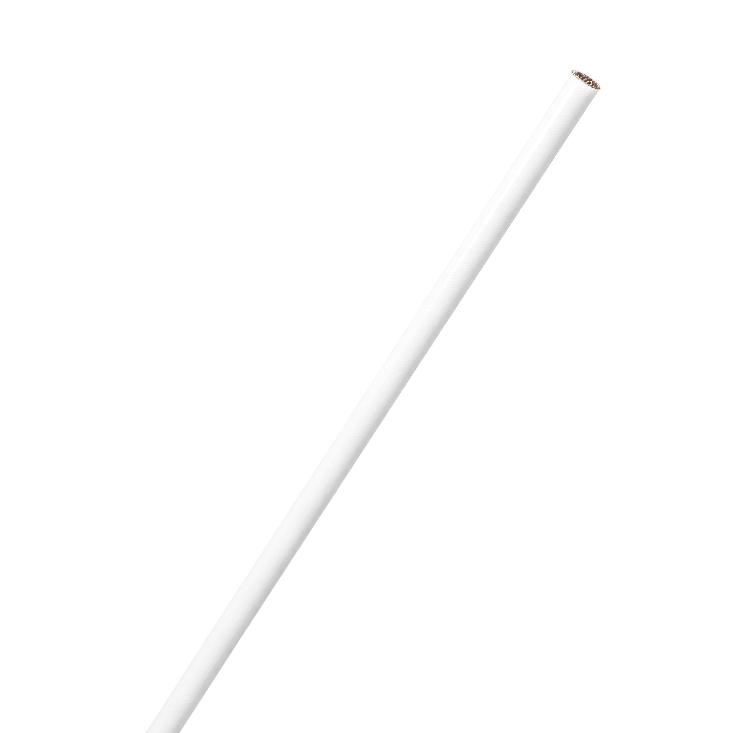 Silicone FR C Fiberglass 8 AWG - 30.48 m - White