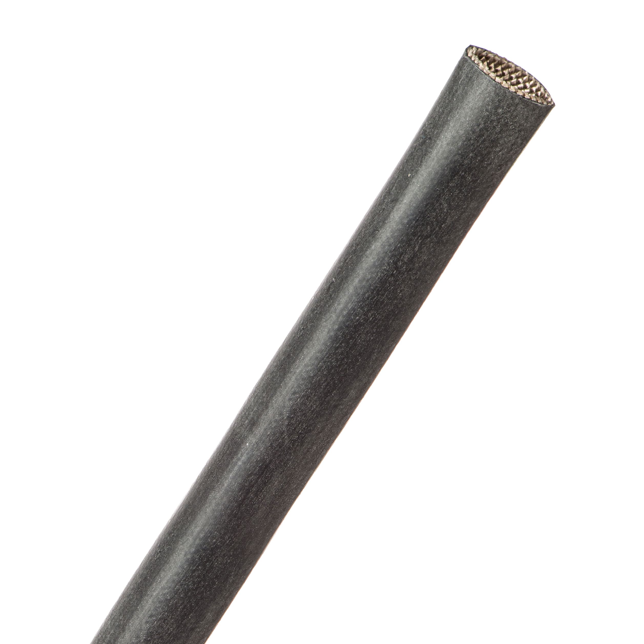 Flex Glass Silicone - Silicone Coated Fiberglass Sleeving - Grade C - 9.53 mm - 7.62 m - Black main product photo